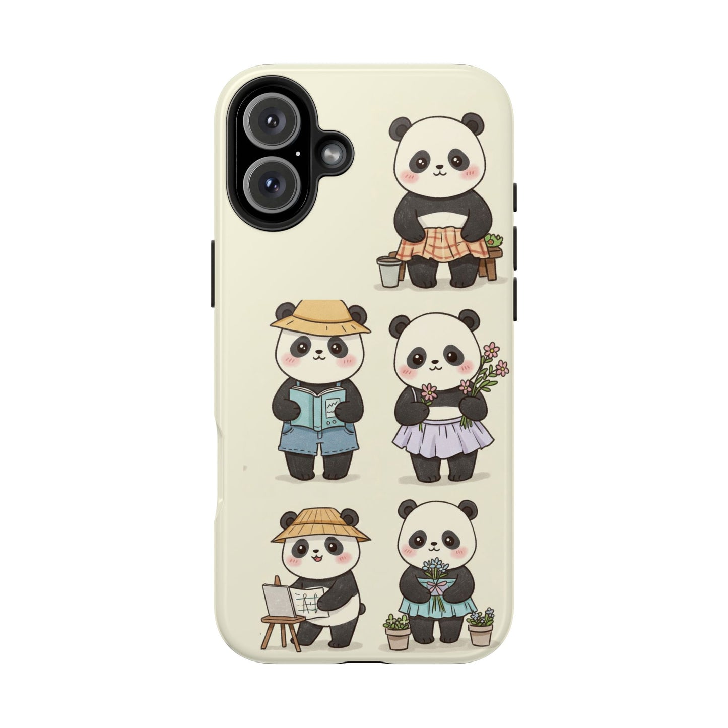 Cute Panda Tough Phone Cases | Stylish Phone Cover, Gifts for Animal Lovers, Kids Accessories, Cute Phone Protector, Fun Design