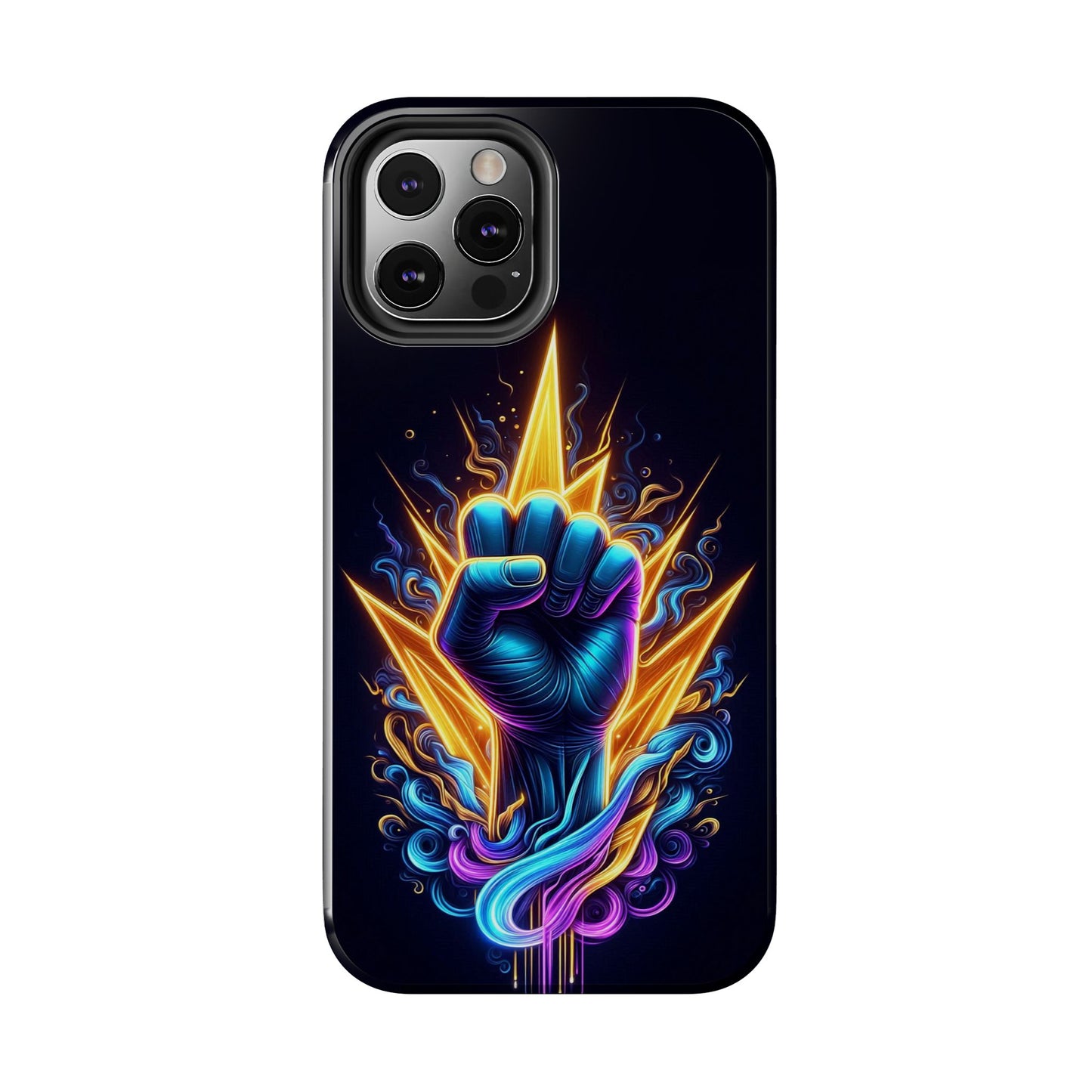 Vibrant Tough Phone Case, Unique Phone Protector, Gift for Him, Colorful Smartphone Cover, Inspirational Design