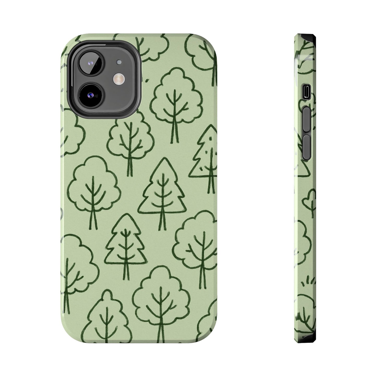 Nature-Inspired Tough Phone Cases | Forest Pattern, Eco-Friendly Design, Gift for Nature Lovers, Outdoor Enthusiasts, Phone Protection
