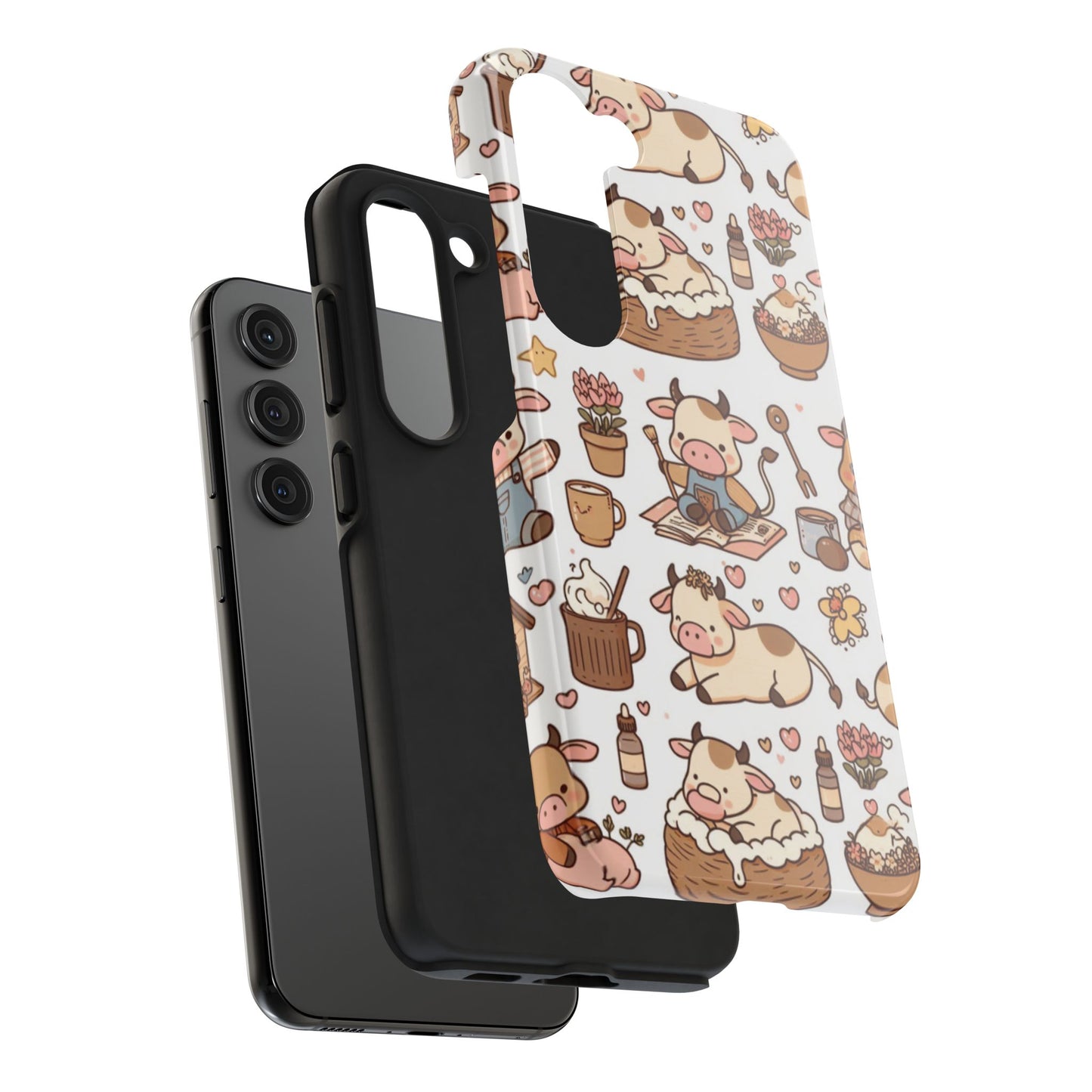 Cute Cow Phone Case, Tough Cow Themed Case, Animal Lover Gift, Durable Phone Protector, Fun Cow Print Design, Ideal for Birthdays