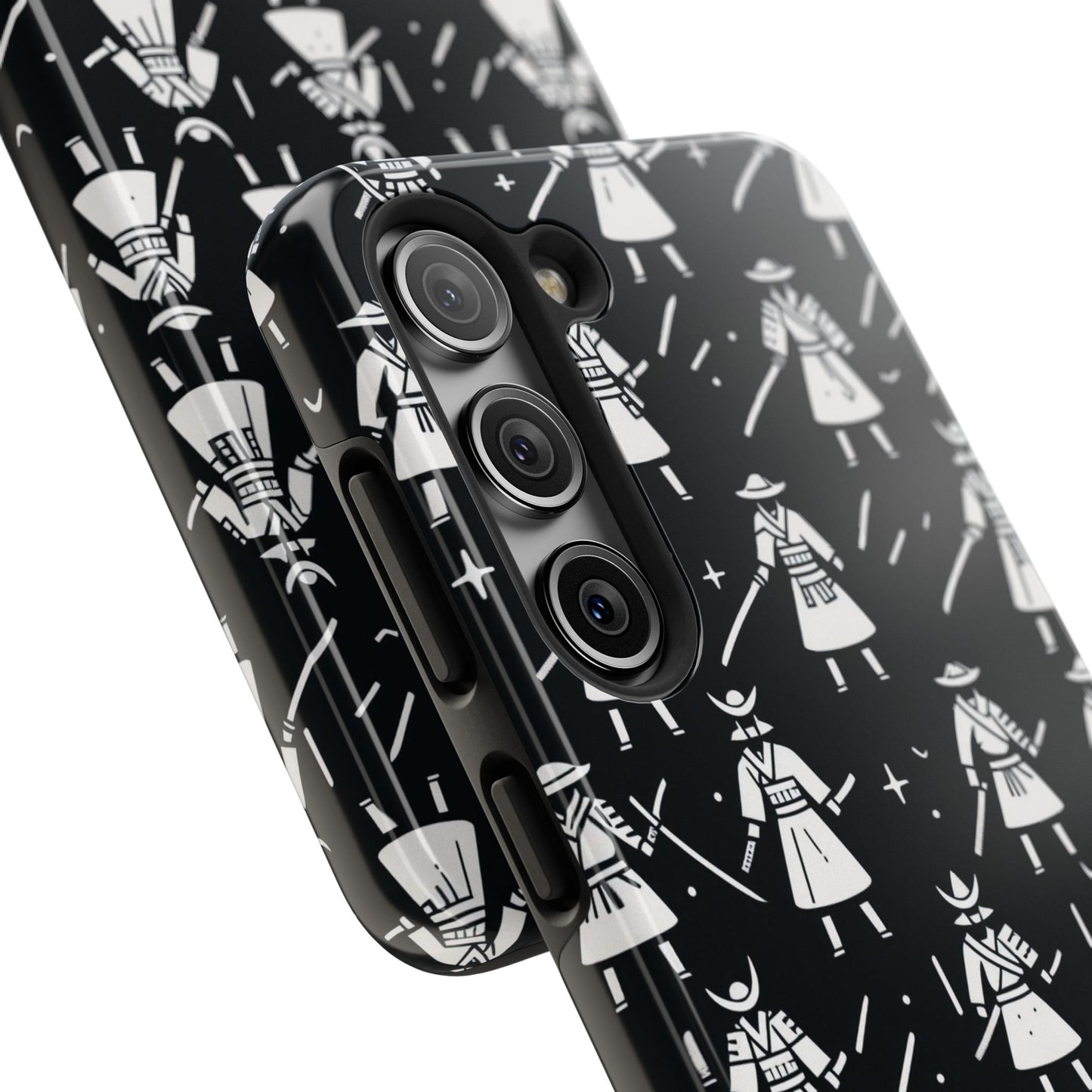 Warrior Pattern Tough Phone Cases, Durable Phone Cover, Unique Gift for Gamers, Protection from Drops, Stylish Phone Accessories