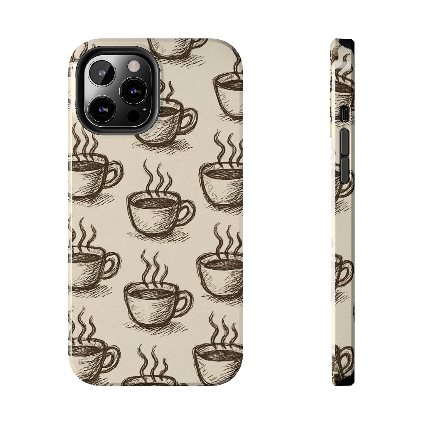 Elegant Coffee Cup Phone Cases - Stylish Tough Cases for Coffee Lovers, Gift for Tea Enthusiasts, Unique Phone Accessory
