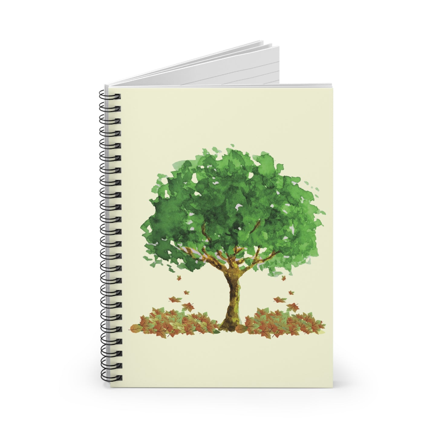 Nature-Inspired Spiral Notebook - Ruled Line, Eco-Friendly Journal, Botanical Sketchbook, Green Tree Design, Gifts for Students, [...]
