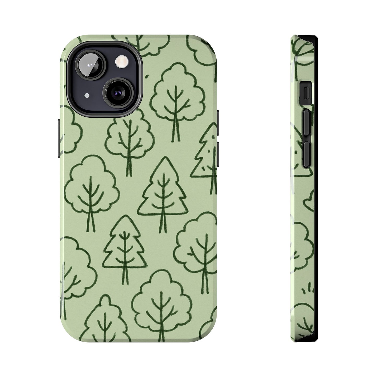 Nature-Inspired Tough Phone Cases | Forest Pattern, Eco-Friendly Design, Gift for Nature Lovers, Outdoor Enthusiasts, Phone Protection