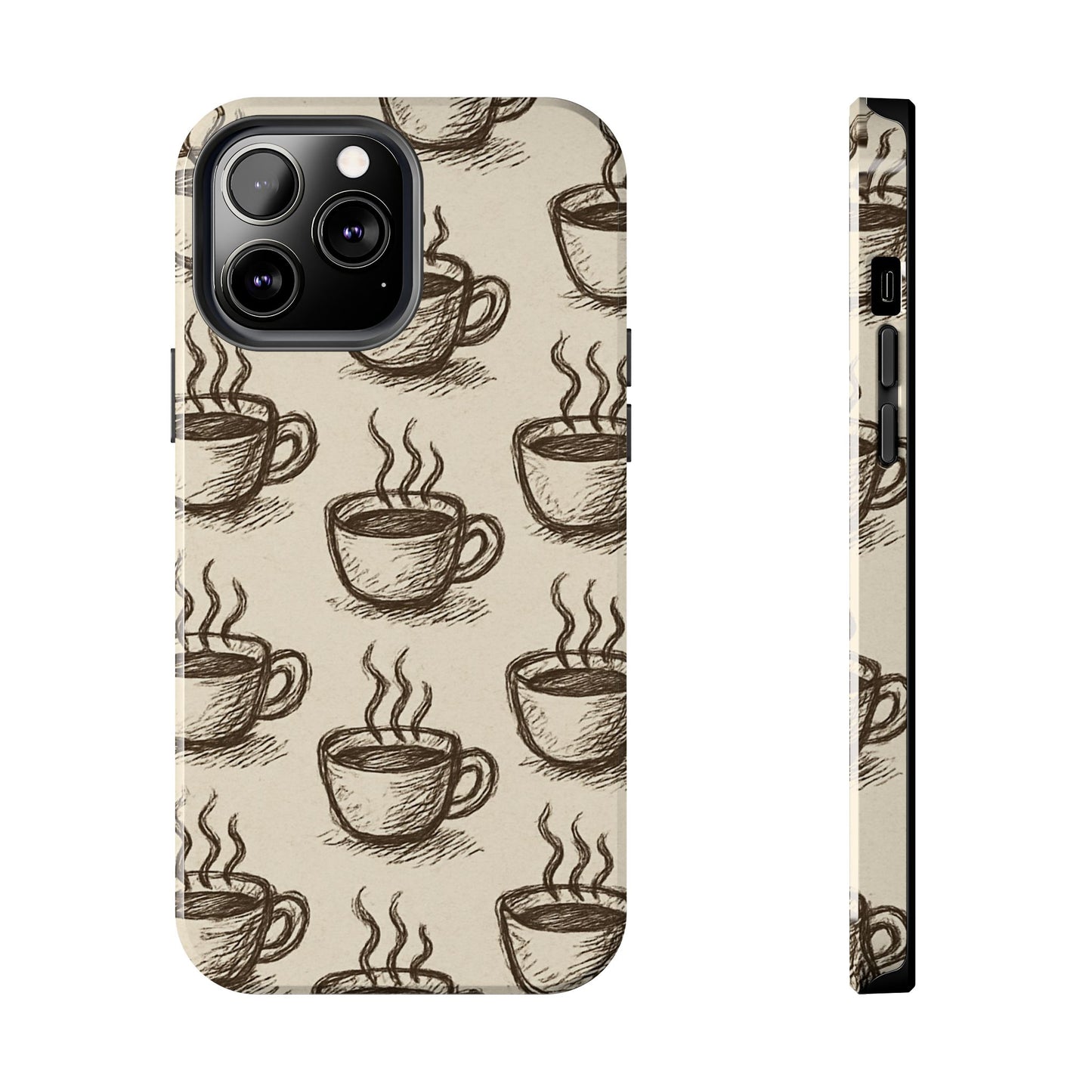Elegant Coffee Cup Phone Cases - Stylish Tough Cases for Coffee Lovers, Gift for Tea Enthusiasts, Unique Phone Accessory
