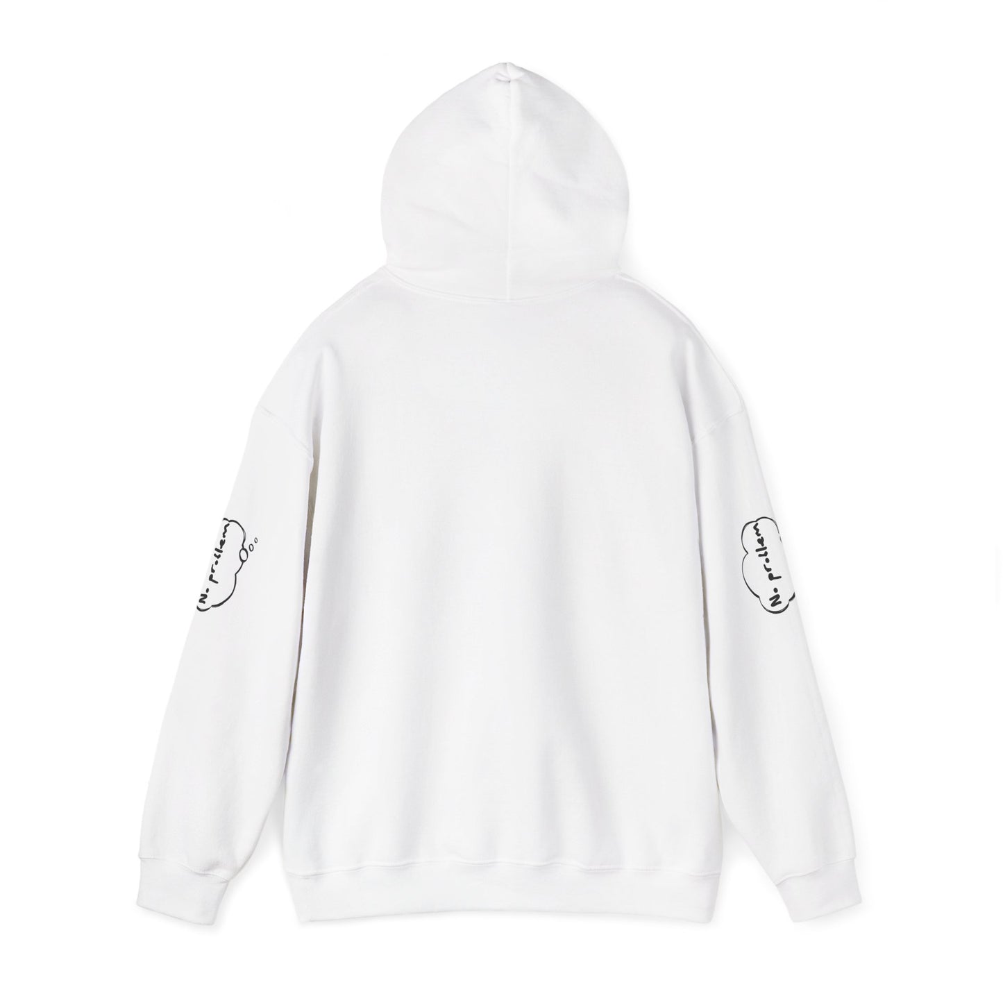 Japanese-Inspired Unisex Heavy Blend™ Hoodie - Minimalist Cloud & Circle Design
