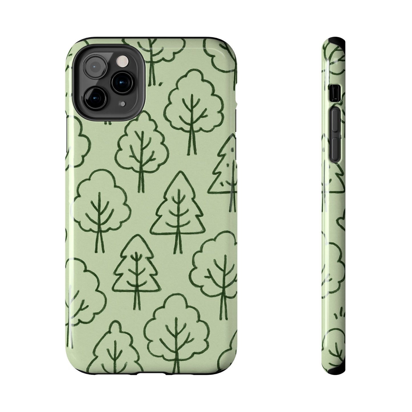 Nature-Inspired Tough Phone Cases | Forest Pattern, Eco-Friendly Design, Gift for Nature Lovers, Outdoor Enthusiasts, Phone Protection