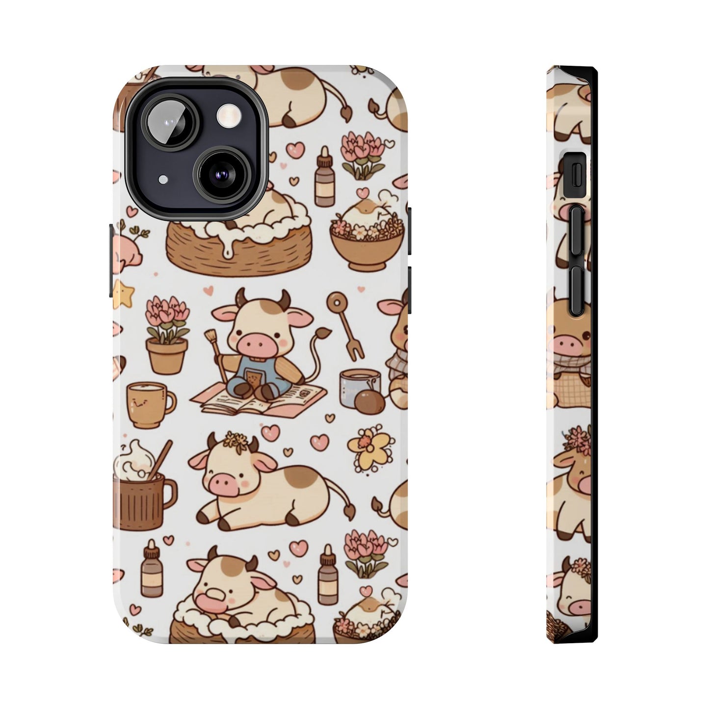 Cute Cow Phone Case, Tough Cow Themed Case, Animal Lover Gift, Durable Phone Protector, Fun Cow Print Design, Ideal for Birthdays