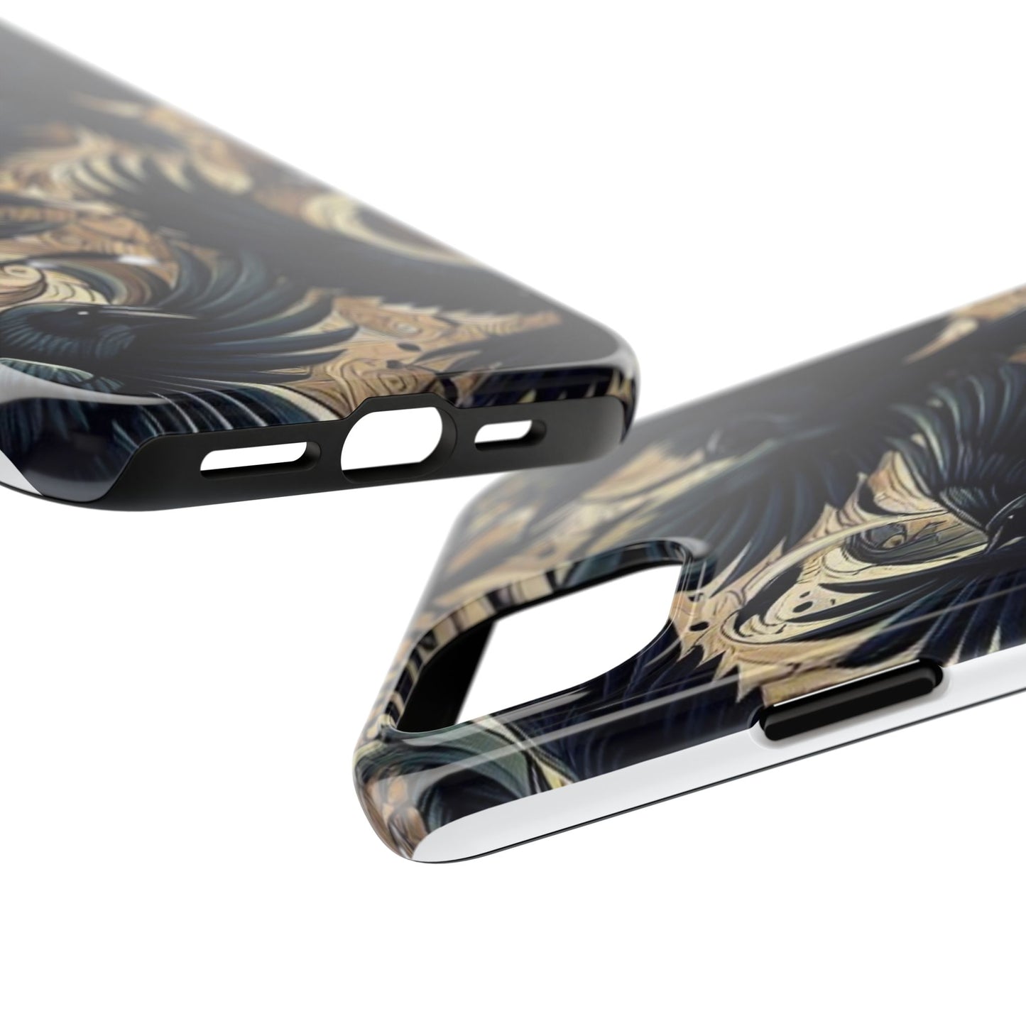 Bold Raven Phone Case | Tough and Protective | Unique Bird Design | Gift for Nature Lovers | Halloween and Fall Decor
