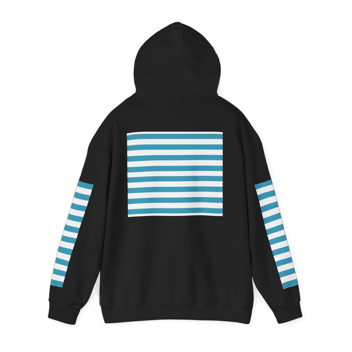 Unisex Striped Heavy Blend Hoodie - Cozy Fashion Statement
