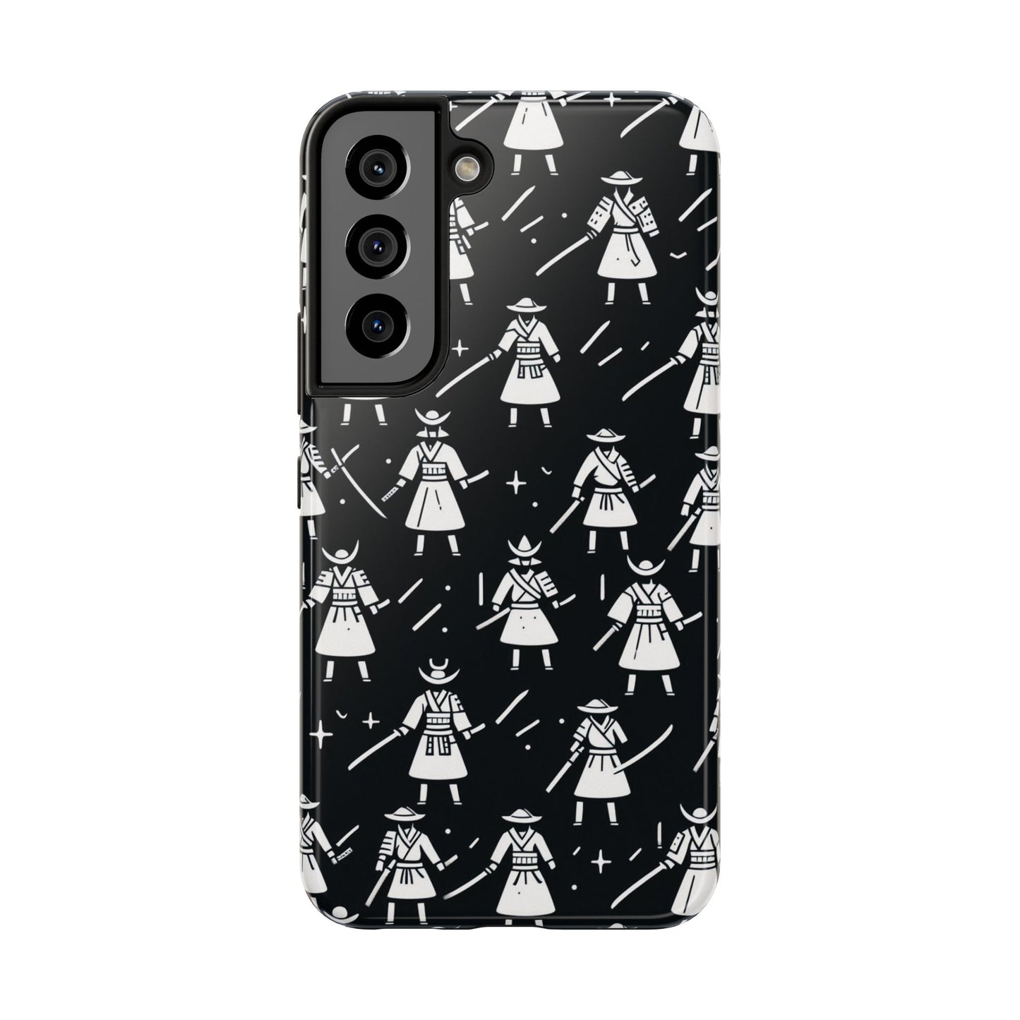 Warrior Pattern Tough Phone Cases, Durable Phone Cover, Unique Gift for Gamers, Protection from Drops, Stylish Phone Accessories
