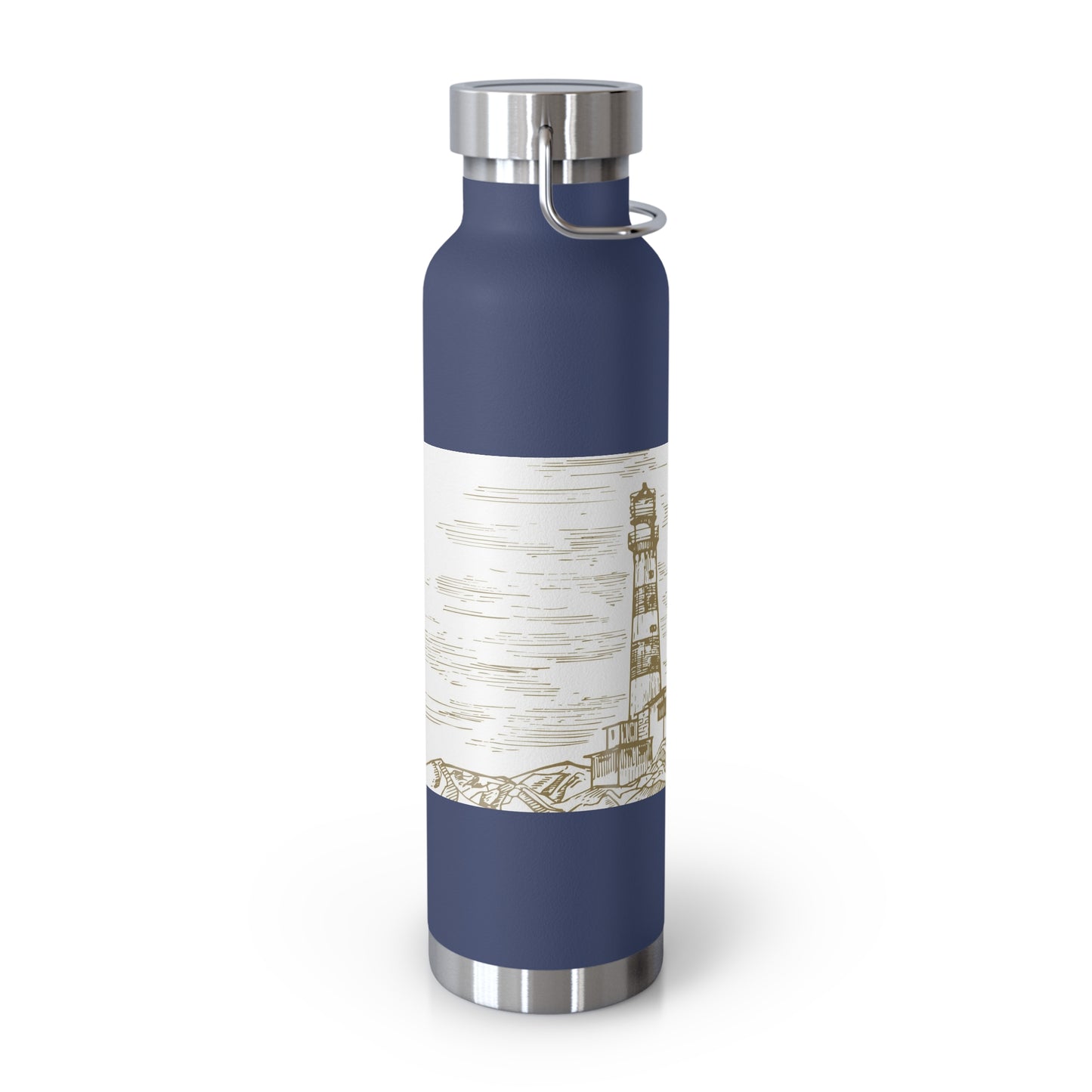 Lighthouse Insulated Water Bottle - 22oz Copper Vacuum Flask