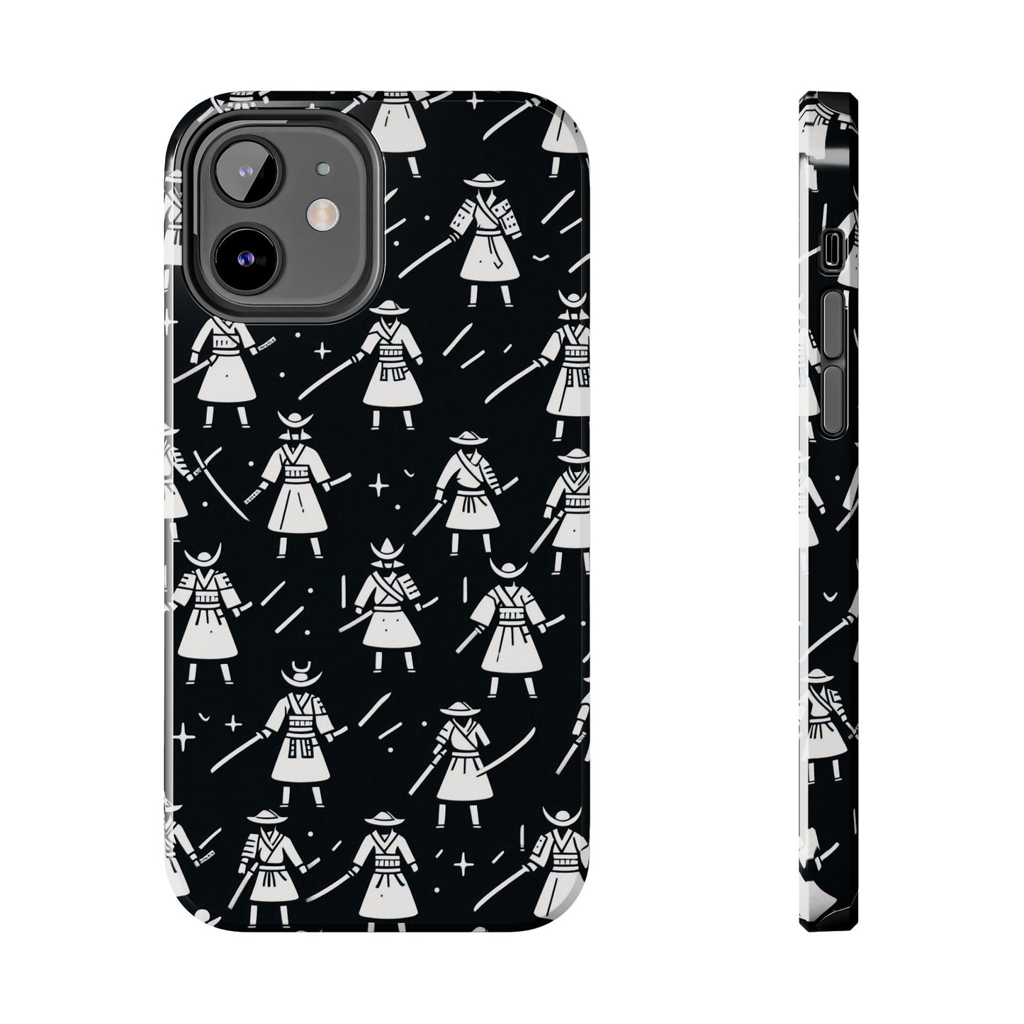 Warrior Pattern Tough Phone Cases, Durable Phone Cover, Unique Gift for Gamers, Protection from Drops, Stylish Phone Accessories
