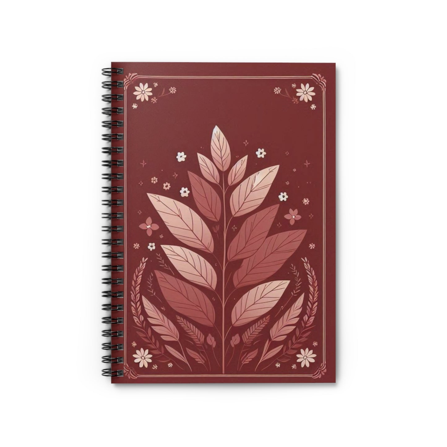 Floral Spiral Notebook for Students, Journaling, Gift for Her, Nature Lover's Journal, Art Supplies, Eco-Friendly Design