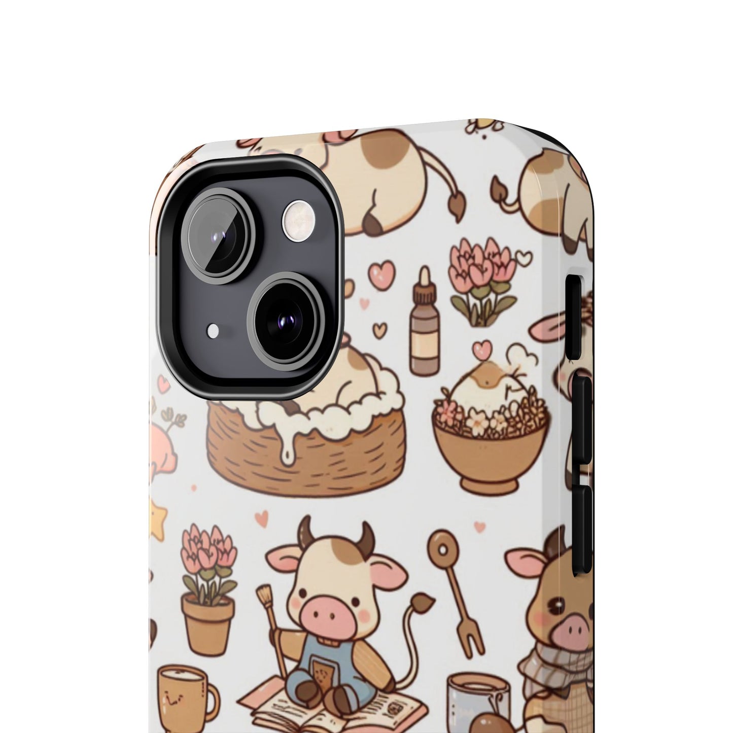 Cute Cow Phone Case, Tough Cow Themed Case, Animal Lover Gift, Durable Phone Protector, Fun Cow Print Design, Ideal for Birthdays