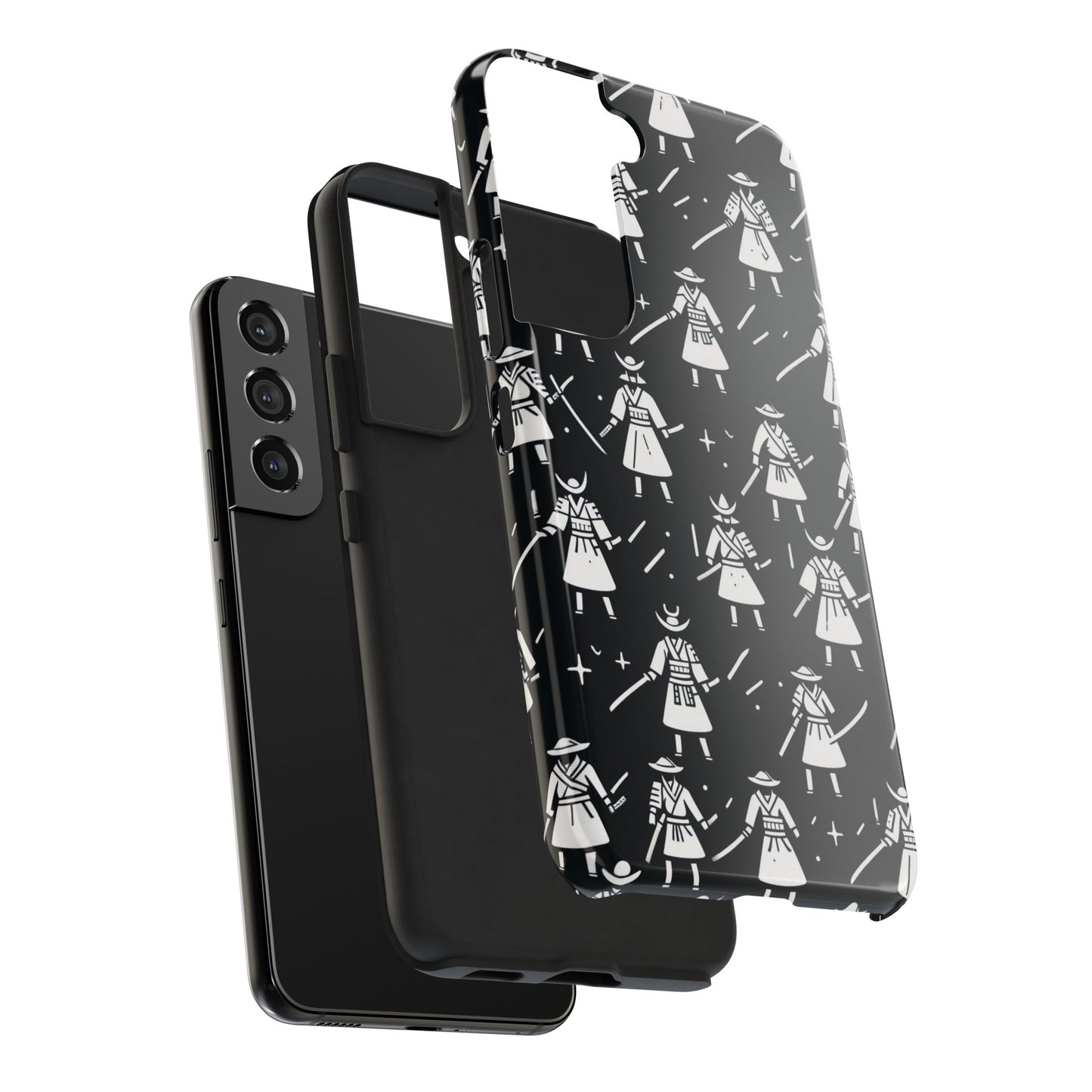 Warrior Pattern Tough Phone Cases, Durable Phone Cover, Unique Gift for Gamers, Protection from Drops, Stylish Phone Accessories
