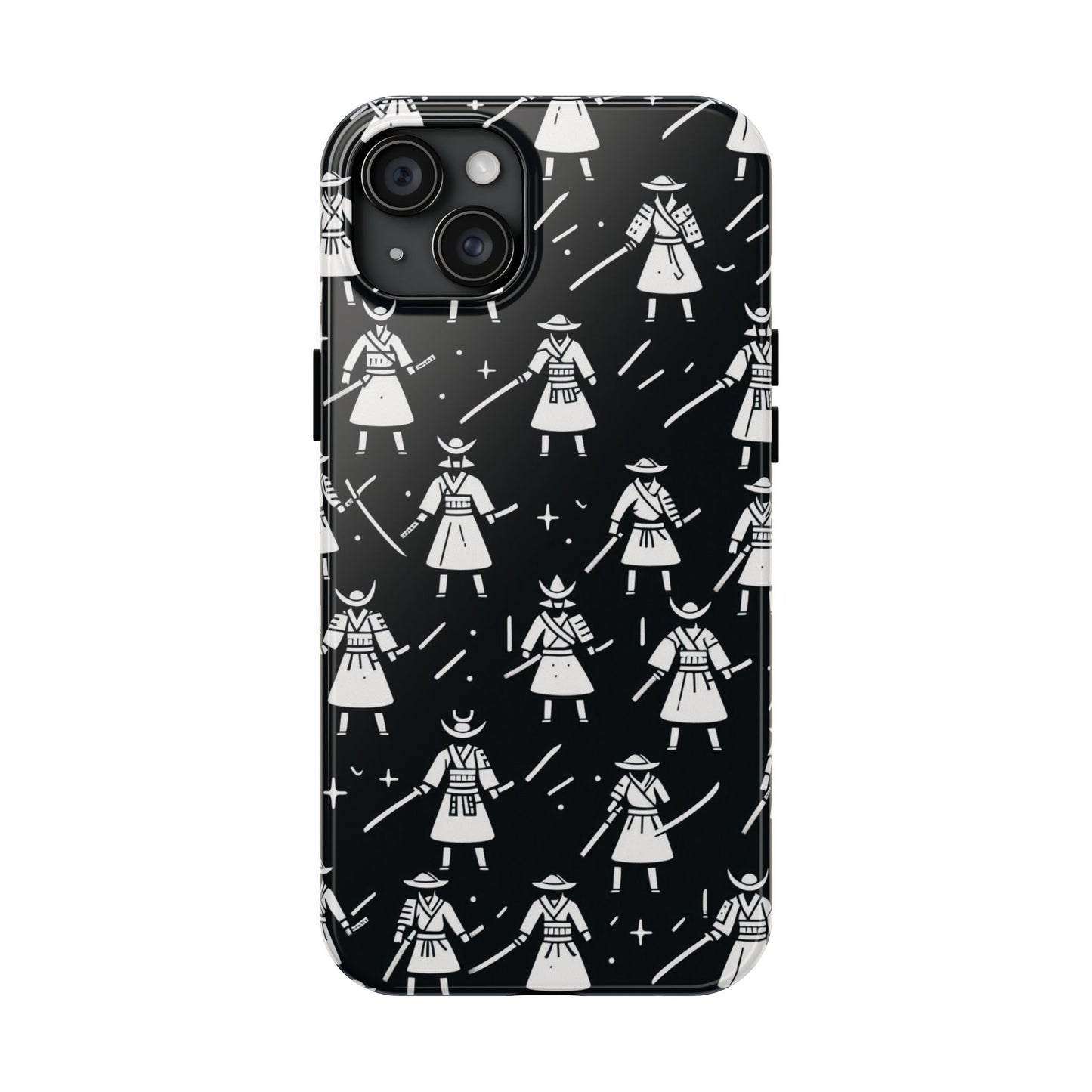 Warrior Pattern Tough Phone Cases, Durable Phone Cover, Unique Gift for Gamers, Protection from Drops, Stylish Phone Accessories