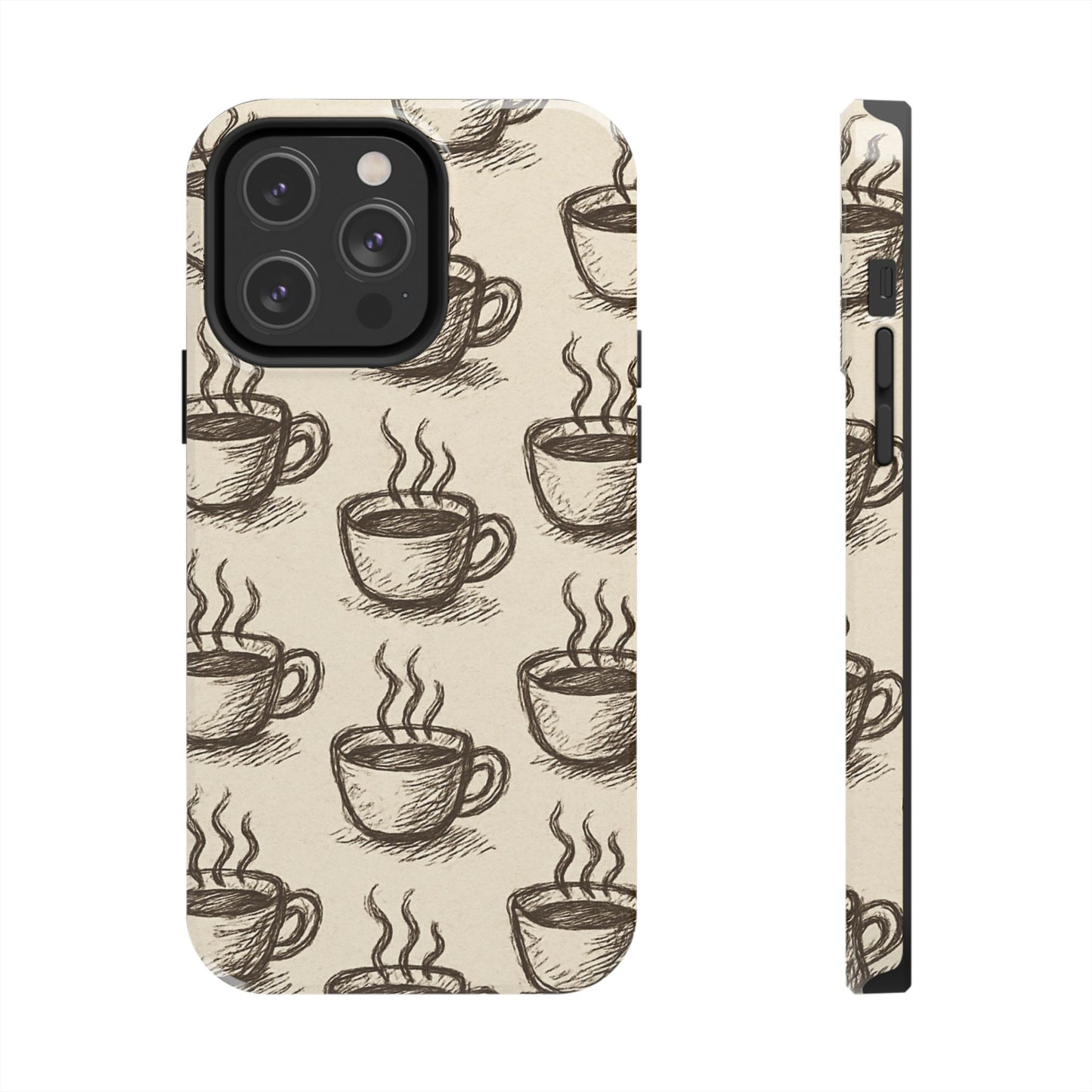 Elegant Coffee Cup Phone Cases - Stylish Tough Cases for Coffee Lovers, Gift for Tea Enthusiasts, Unique Phone Accessory