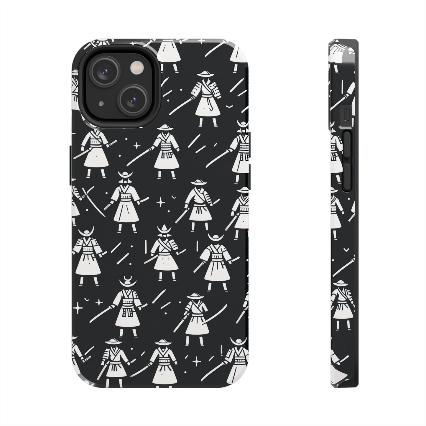Warrior Pattern Tough Phone Cases, Durable Phone Cover, Unique Gift for Gamers, Protection from Drops, Stylish Phone Accessories