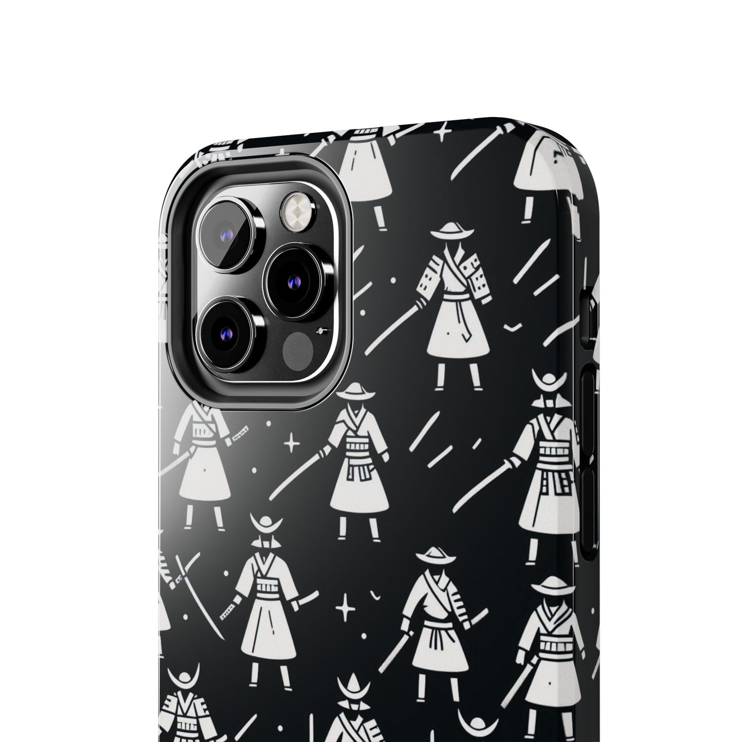 Warrior Pattern Tough Phone Cases, Durable Phone Cover, Unique Gift for Gamers, Protection from Drops, Stylish Phone Accessories