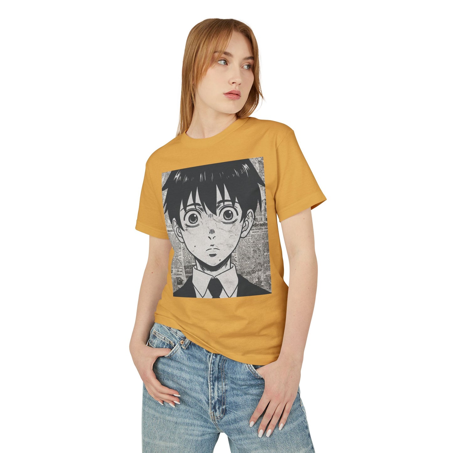 Anime Inspired Heavyweight Cotton Tee | Casual Streetwear, Gift for Fans, Graphic Tee, Comfortable Everyday Wear, Unique Style