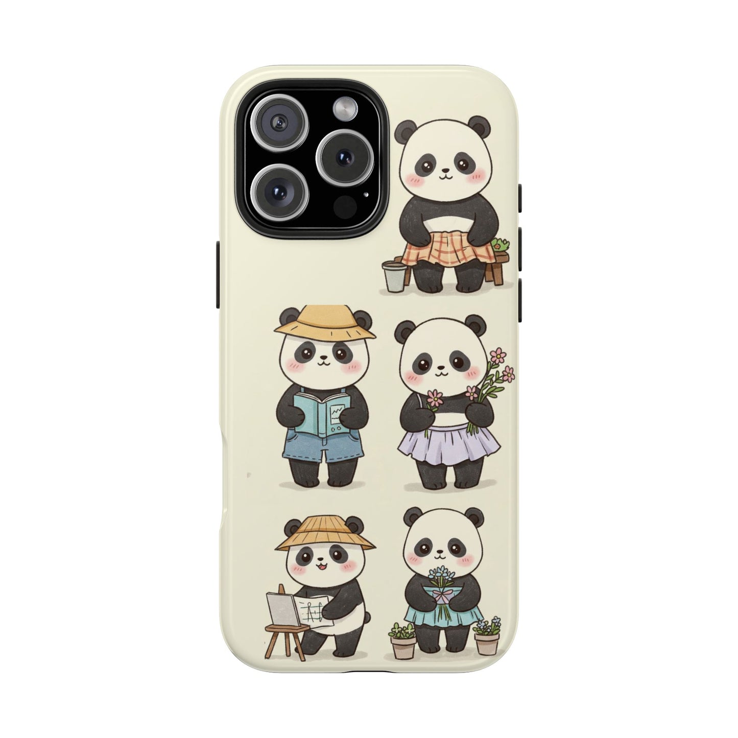 Cute Panda Tough Phone Cases | Stylish Phone Cover, Gifts for Animal Lovers, Kids Accessories, Cute Phone Protector, Fun Design