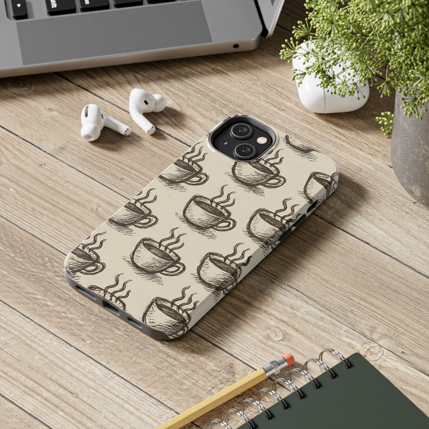 Elegant Coffee Cup Phone Cases - Stylish Tough Cases for Coffee Lovers, Gift for Tea Enthusiasts, Unique Phone Accessory