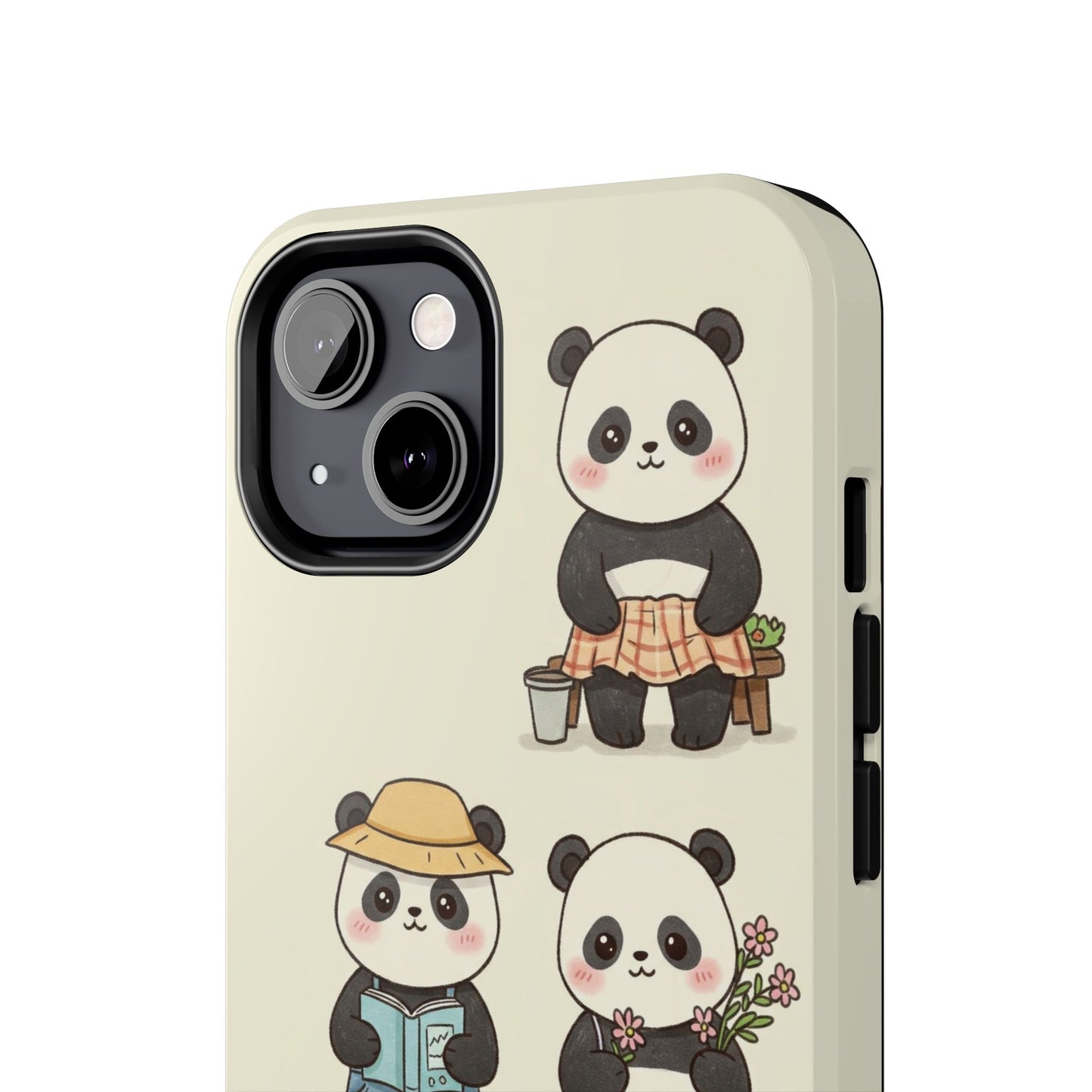 Cute Panda Tough Phone Cases | Stylish Phone Cover, Gifts for Animal Lovers, Kids Accessories, Cute Phone Protector, Fun Design