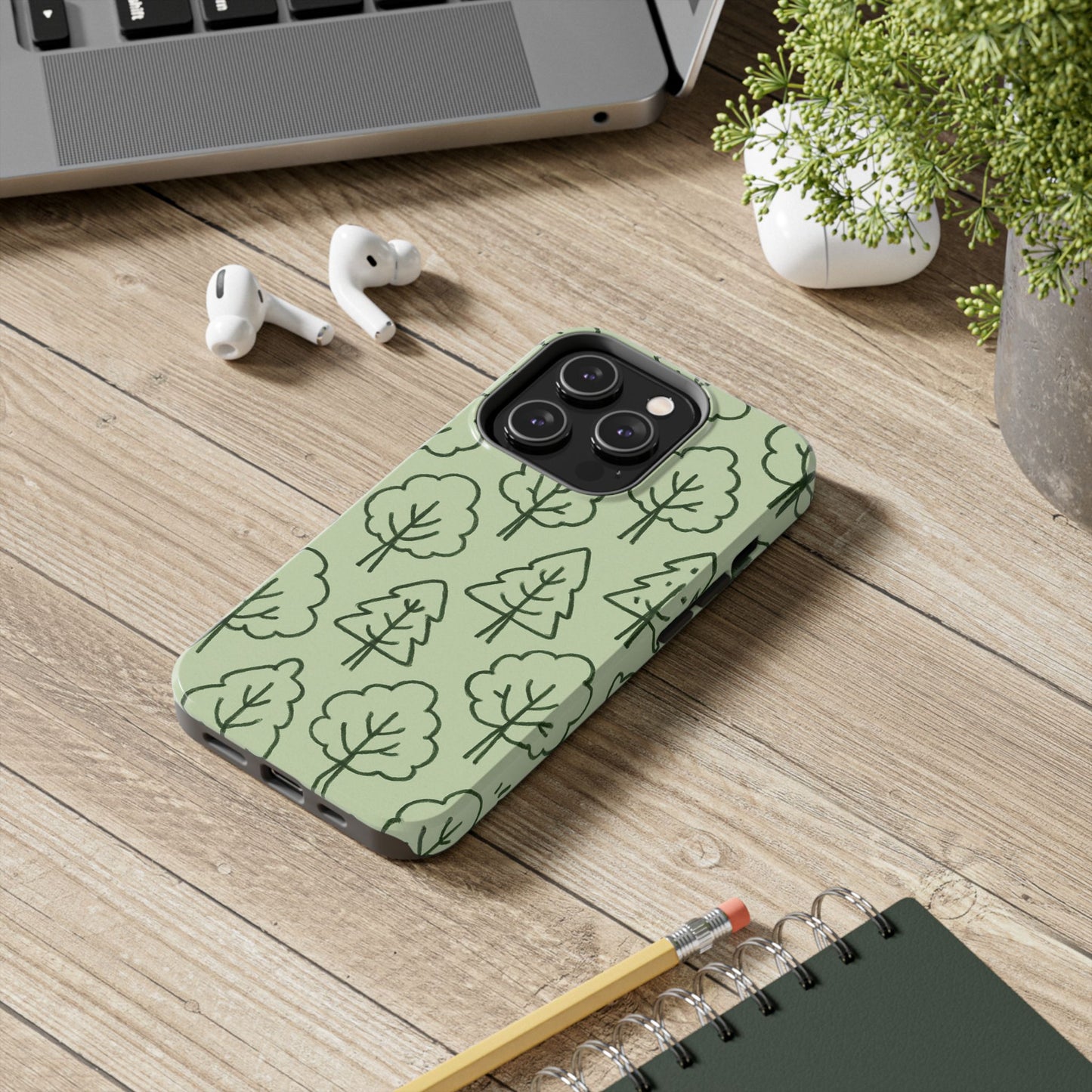 Nature-Inspired Tough Phone Cases | Forest Pattern, Eco-Friendly Design, Gift for Nature Lovers, Outdoor Enthusiasts, Phone Protection