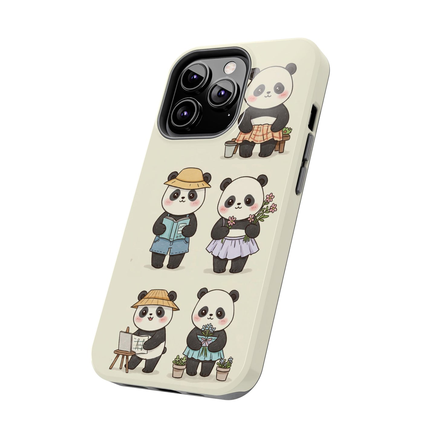 Cute Panda Tough Phone Cases | Stylish Phone Cover, Gifts for Animal Lovers, Kids Accessories, Cute Phone Protector, Fun Design
