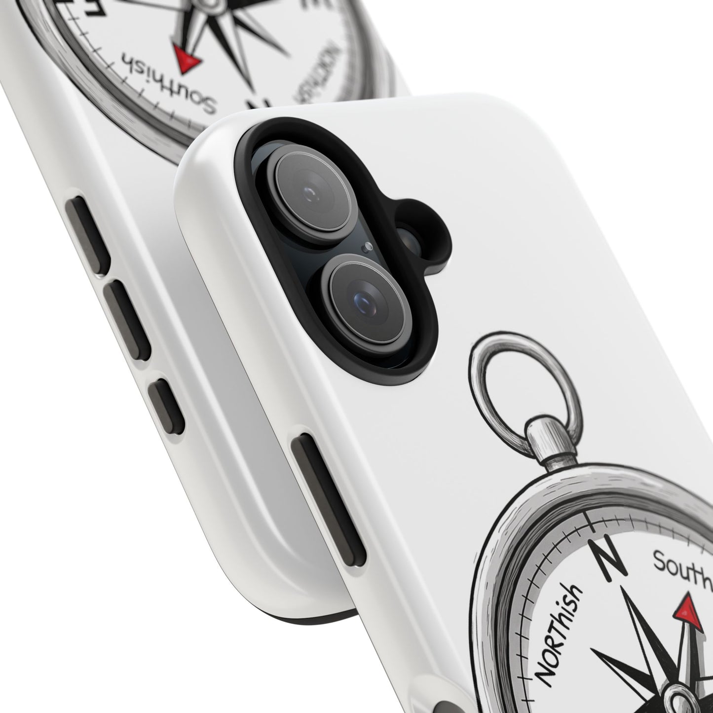 Compass Phone Case | Adventure Ready Tough Case, Gifts for Travelers, Unique Phone Accessories, Birthday Present, Personalized Design