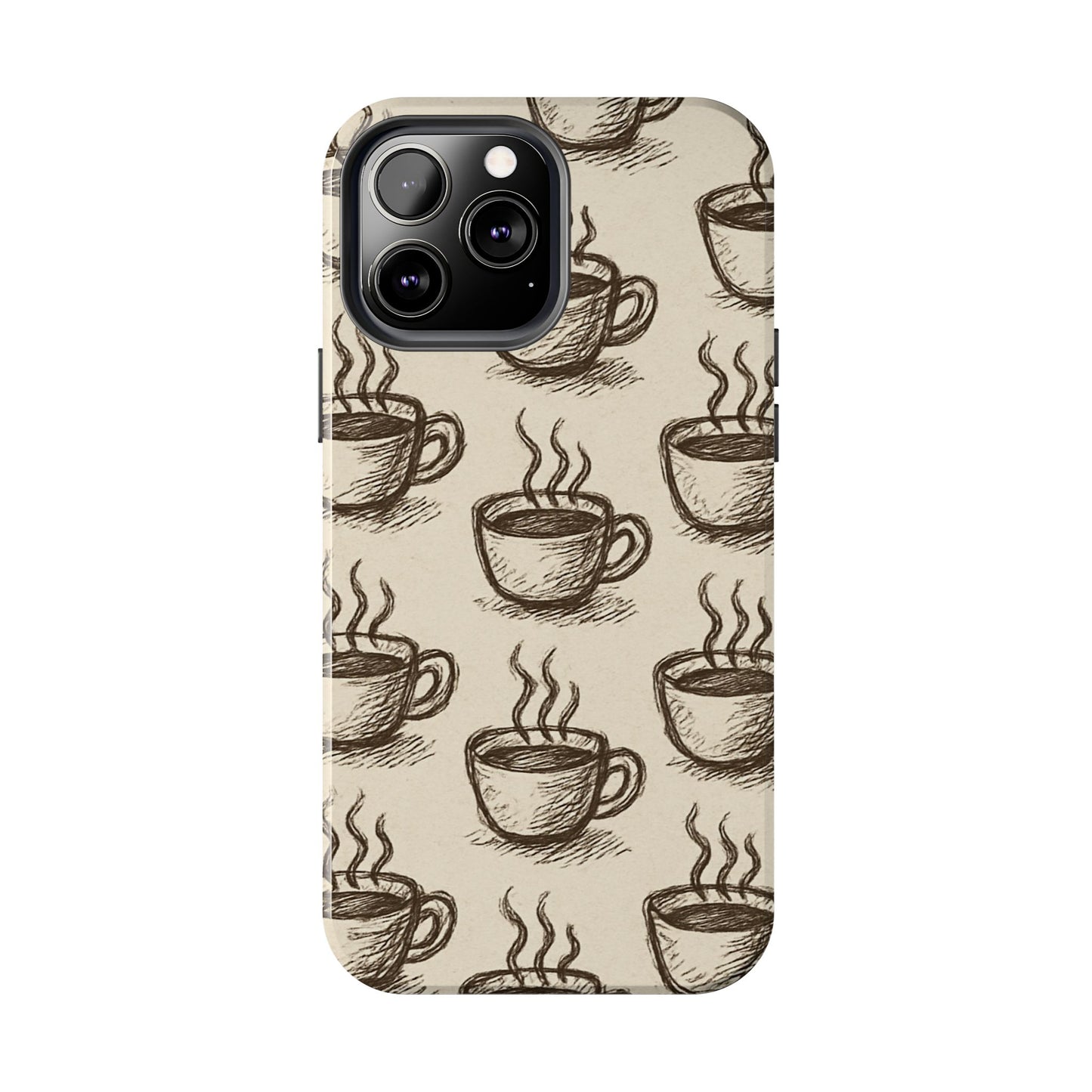 Elegant Coffee Cup Phone Cases - Stylish Tough Cases for Coffee Lovers, Gift for Tea Enthusiasts, Unique Phone Accessory
