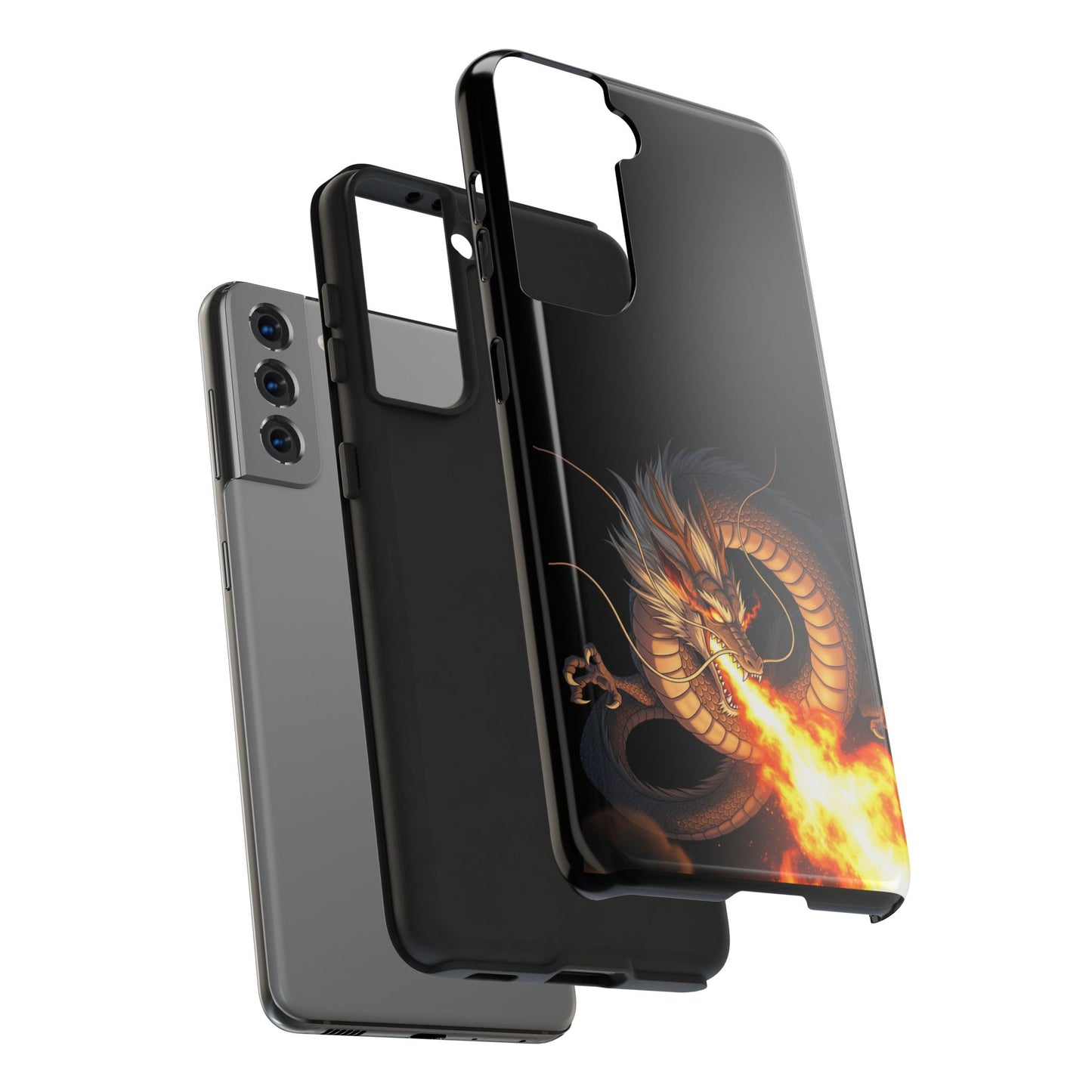 Dragon Fire Phone Case | Tough & Stylish, Perfect for Gamers, Gift for Tech Lovers, Protective Accessory, Adjustable Fit