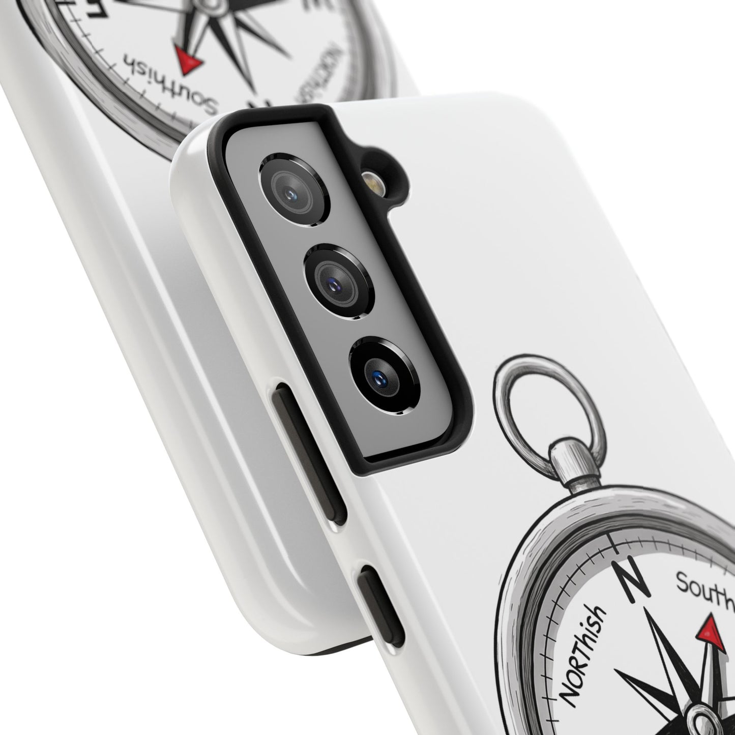 Compass Phone Case | Adventure Ready Tough Case, Gifts for Travelers, Unique Phone Accessories, Birthday Present, Personalized Design