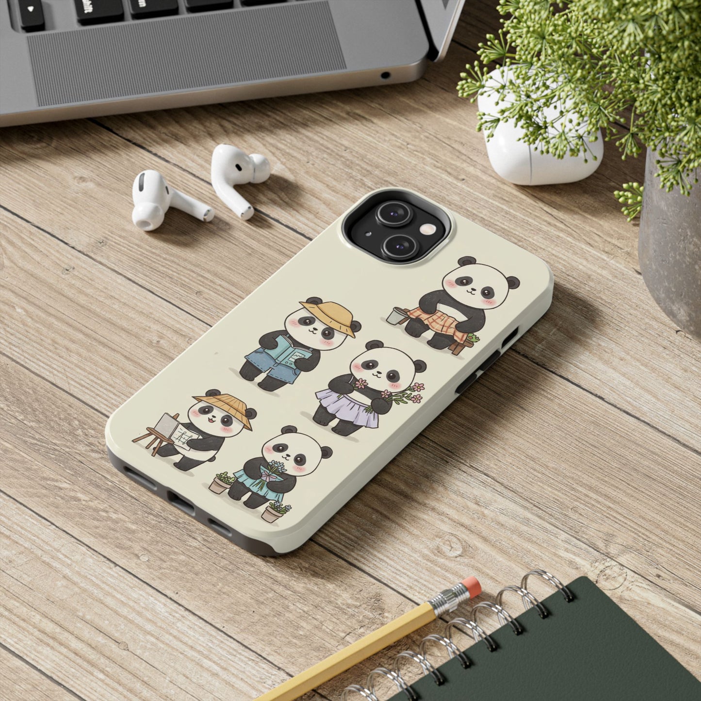 Cute Panda Tough Phone Cases | Stylish Phone Cover, Gifts for Animal Lovers, Kids Accessories, Cute Phone Protector, Fun Design