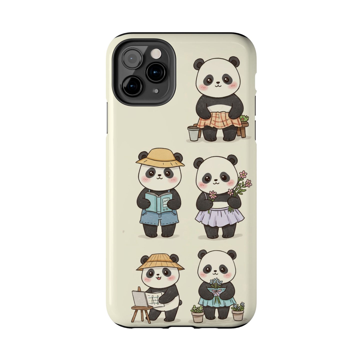 Cute Panda Tough Phone Cases | Stylish Phone Cover, Gifts for Animal Lovers, Kids Accessories, Cute Phone Protector, Fun Design