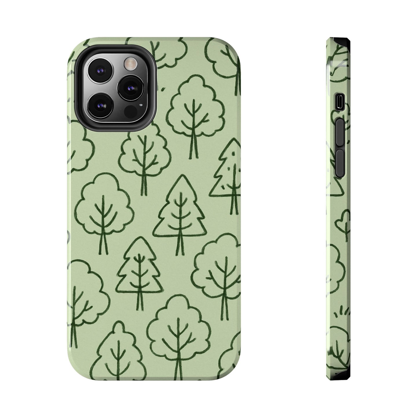 Nature-Inspired Tough Phone Cases | Forest Pattern, Eco-Friendly Design, Gift for Nature Lovers, Outdoor Enthusiasts, Phone Protection