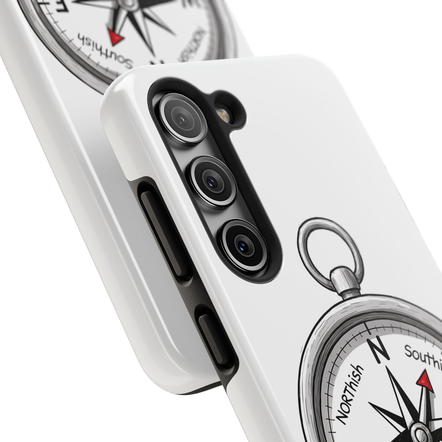 Compass Phone Case | Adventure Ready Tough Case, Gifts for Travelers, Unique Phone Accessories, Birthday Present, Personalized Design