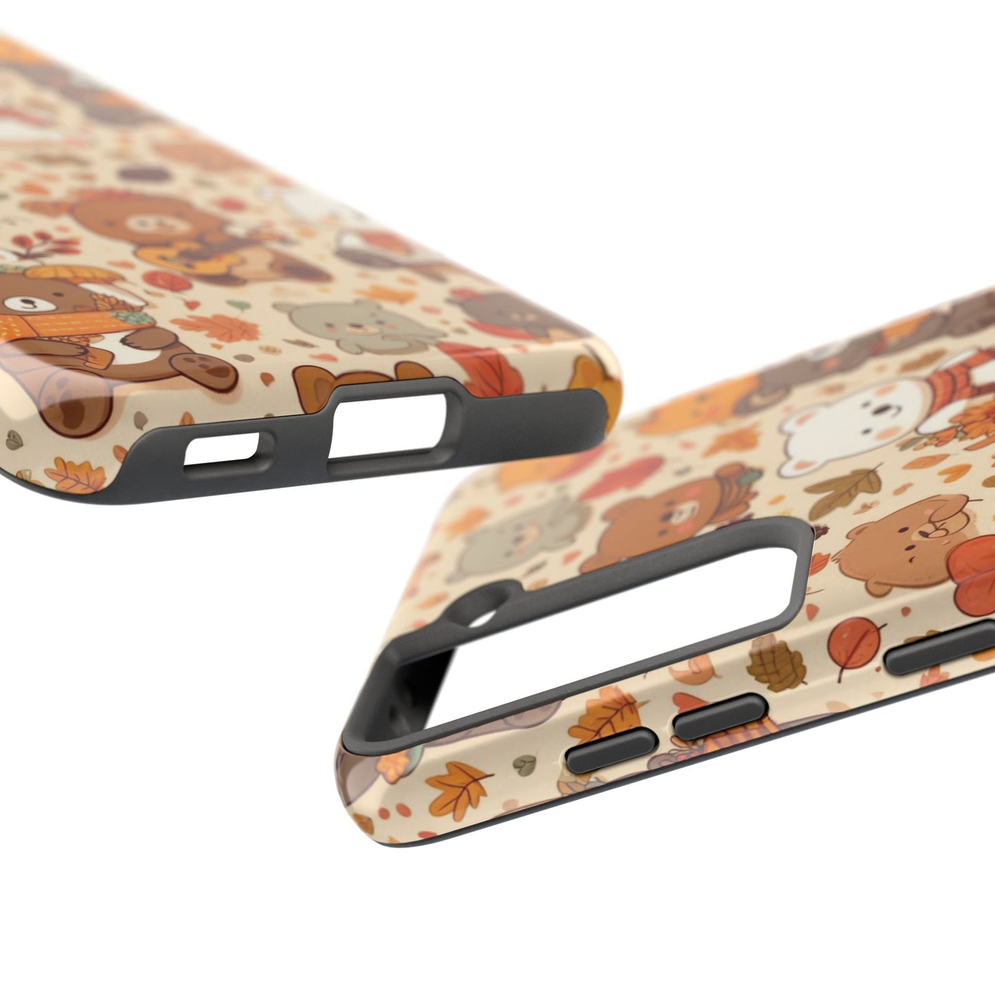 Cute Bear Phone Case - Durable Tough Cases for Animal Lovers, Gift for Kids, Cute Fall Decor, Whimsical Accessories, Fun Style