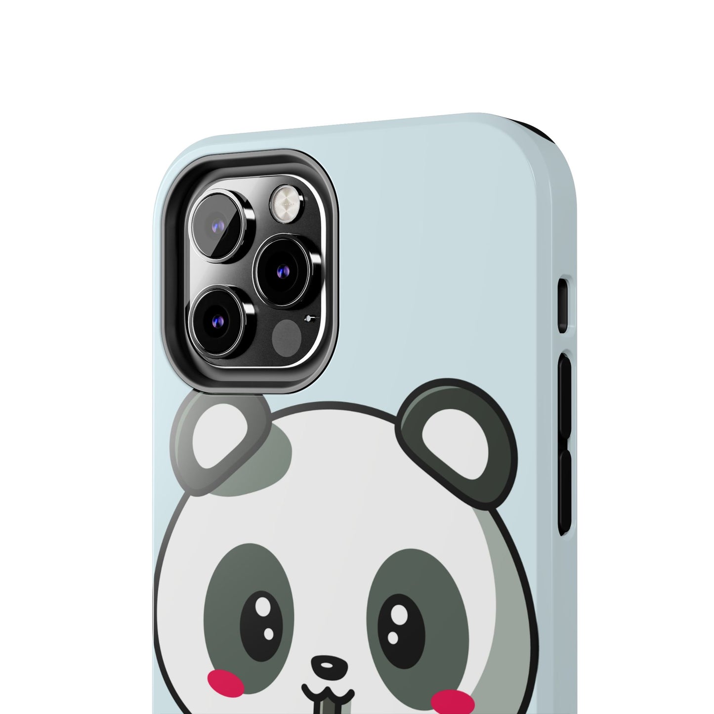 Cute Panda Phone Case with Bubble Tea Design, Tough Phone Cases, Cartoon Character Accessories, Gift for Her, Fun Mobile Cover