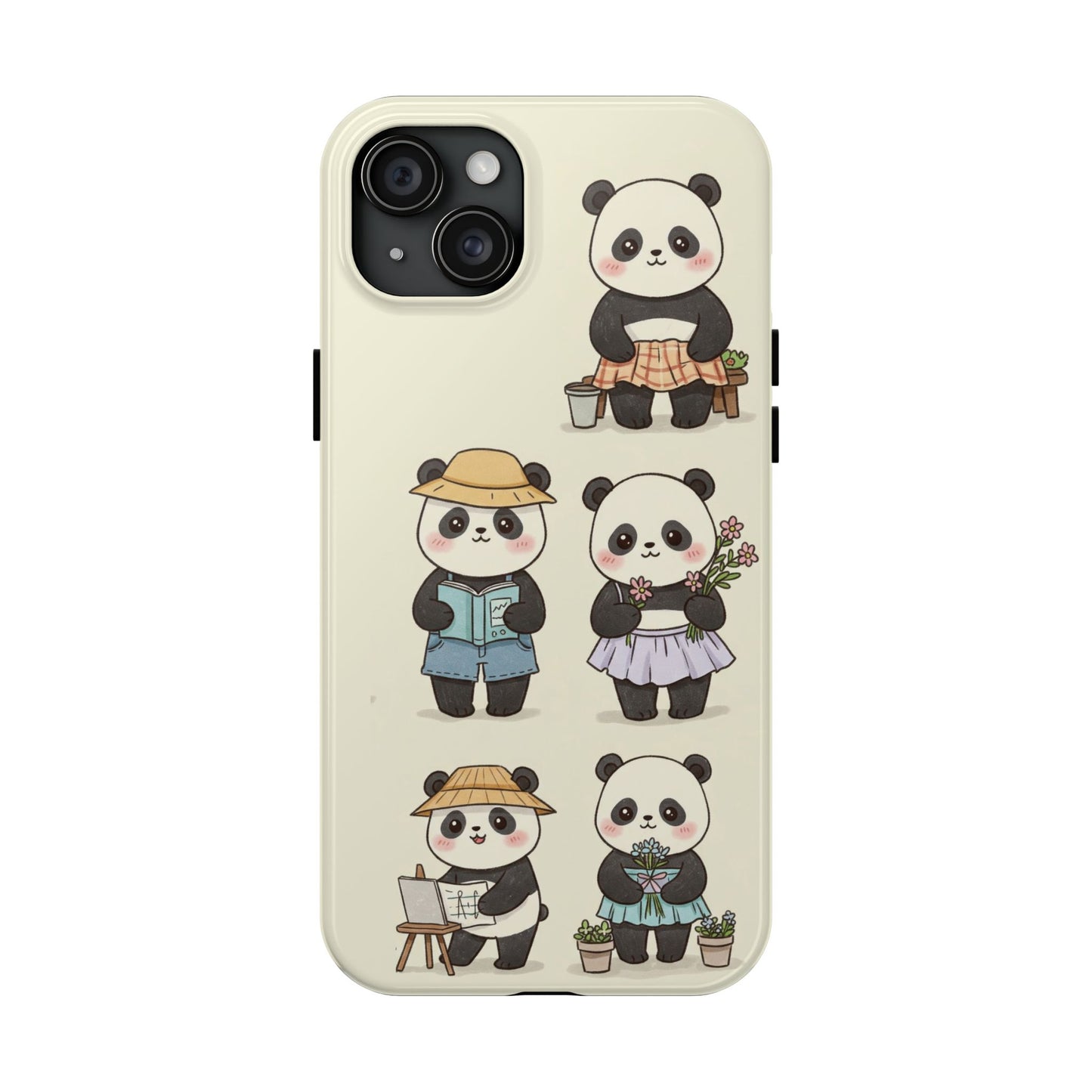 Cute Panda Tough Phone Cases | Stylish Phone Cover, Gifts for Animal Lovers, Kids Accessories, Cute Phone Protector, Fun Design