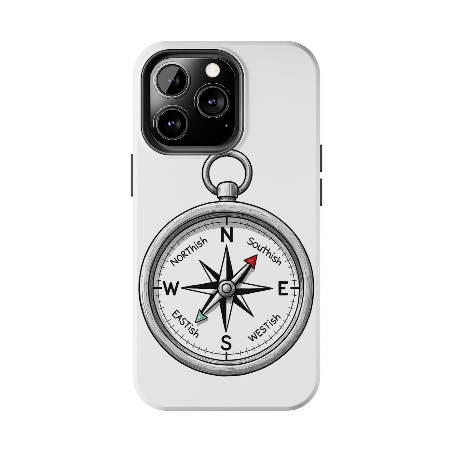 Compass Phone Case | Adventure Ready Tough Case, Gifts for Travelers, Unique Phone Accessories, Birthday Present, Personalized Design