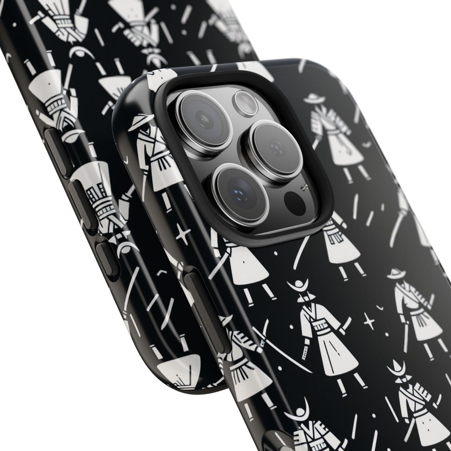 Warrior Pattern Tough Phone Cases, Durable Phone Cover, Unique Gift for Gamers, Protection from Drops, Stylish Phone Accessories