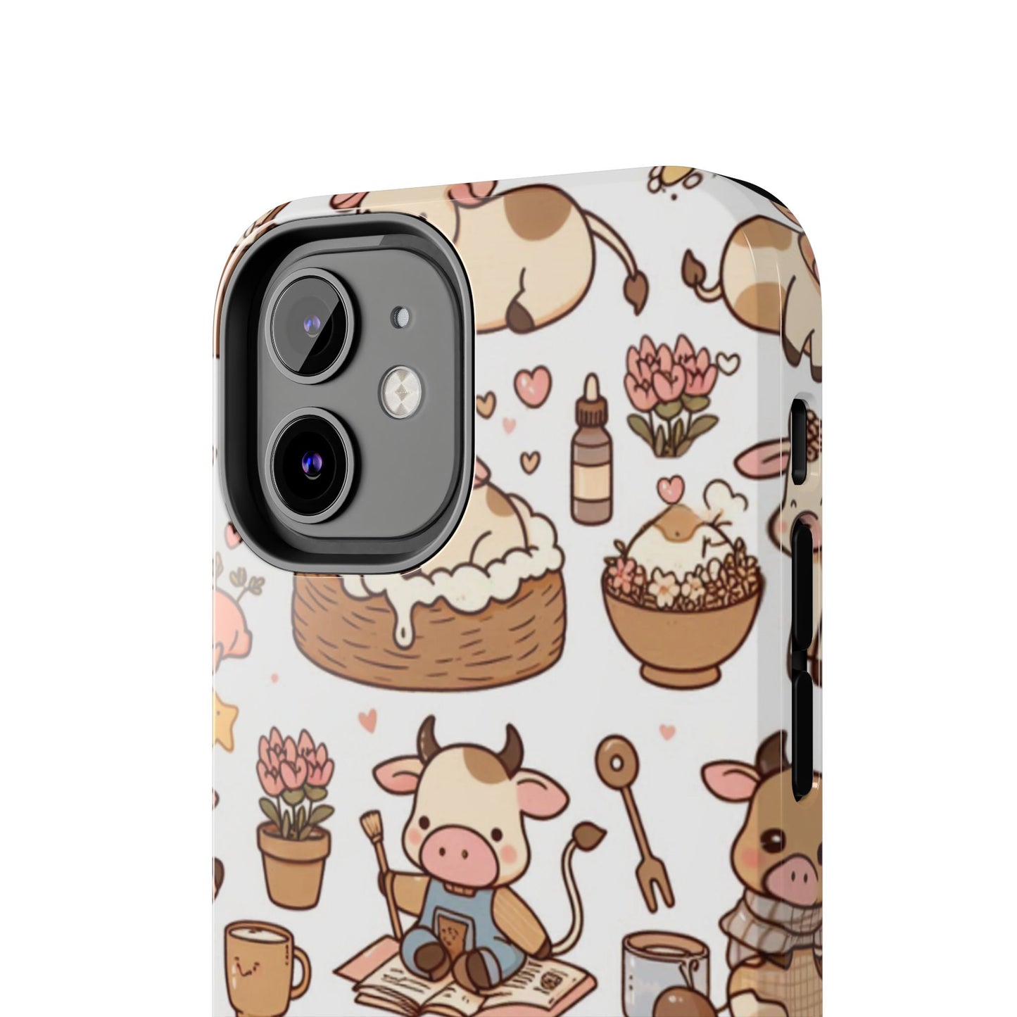 Cute Cow Phone Case, Tough Cow Themed Case, Animal Lover Gift, Durable Phone Protector, Fun Cow Print Design, Ideal for Birthdays