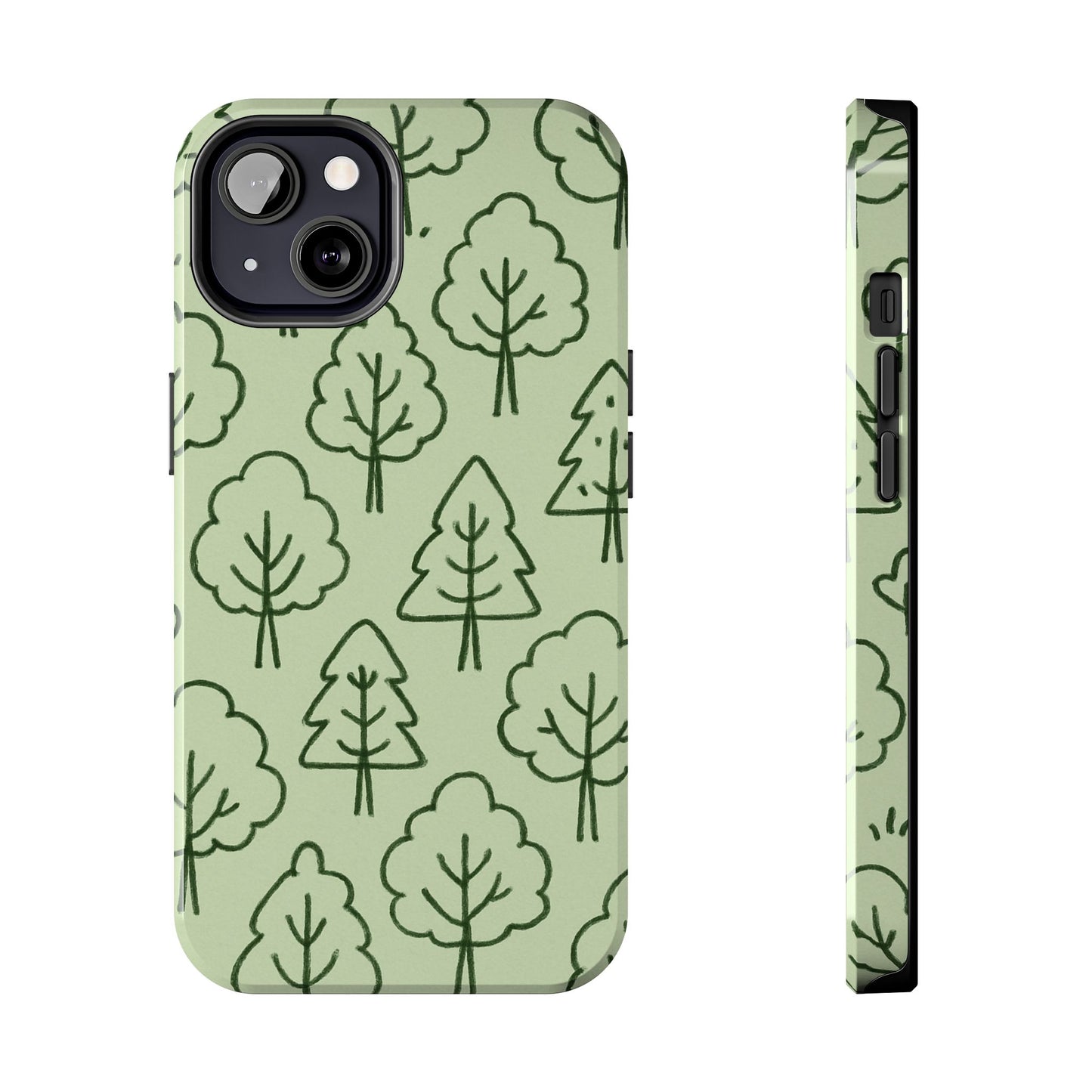 Nature-Inspired Tough Phone Cases | Forest Pattern, Eco-Friendly Design, Gift for Nature Lovers, Outdoor Enthusiasts, Phone Protection