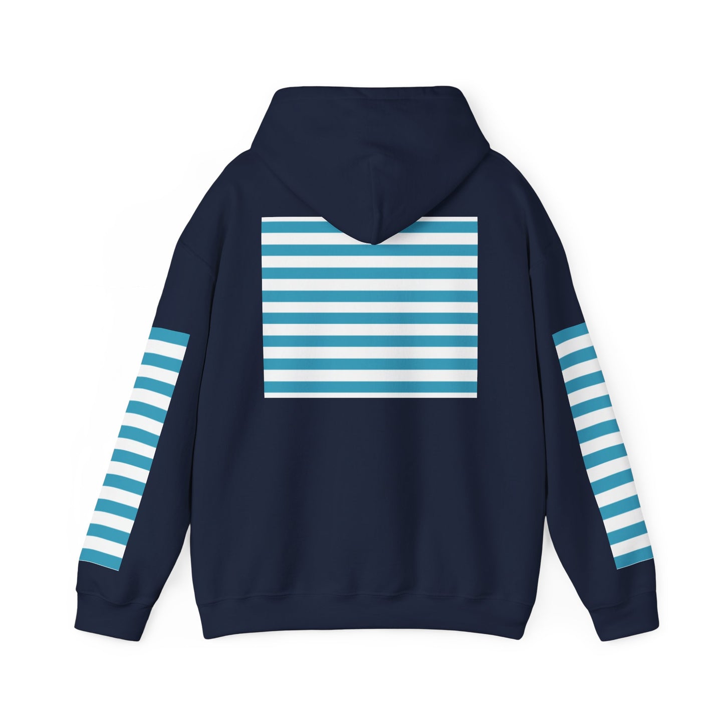 Unisex Striped Heavy Blend Hoodie - Cozy Fashion Statement