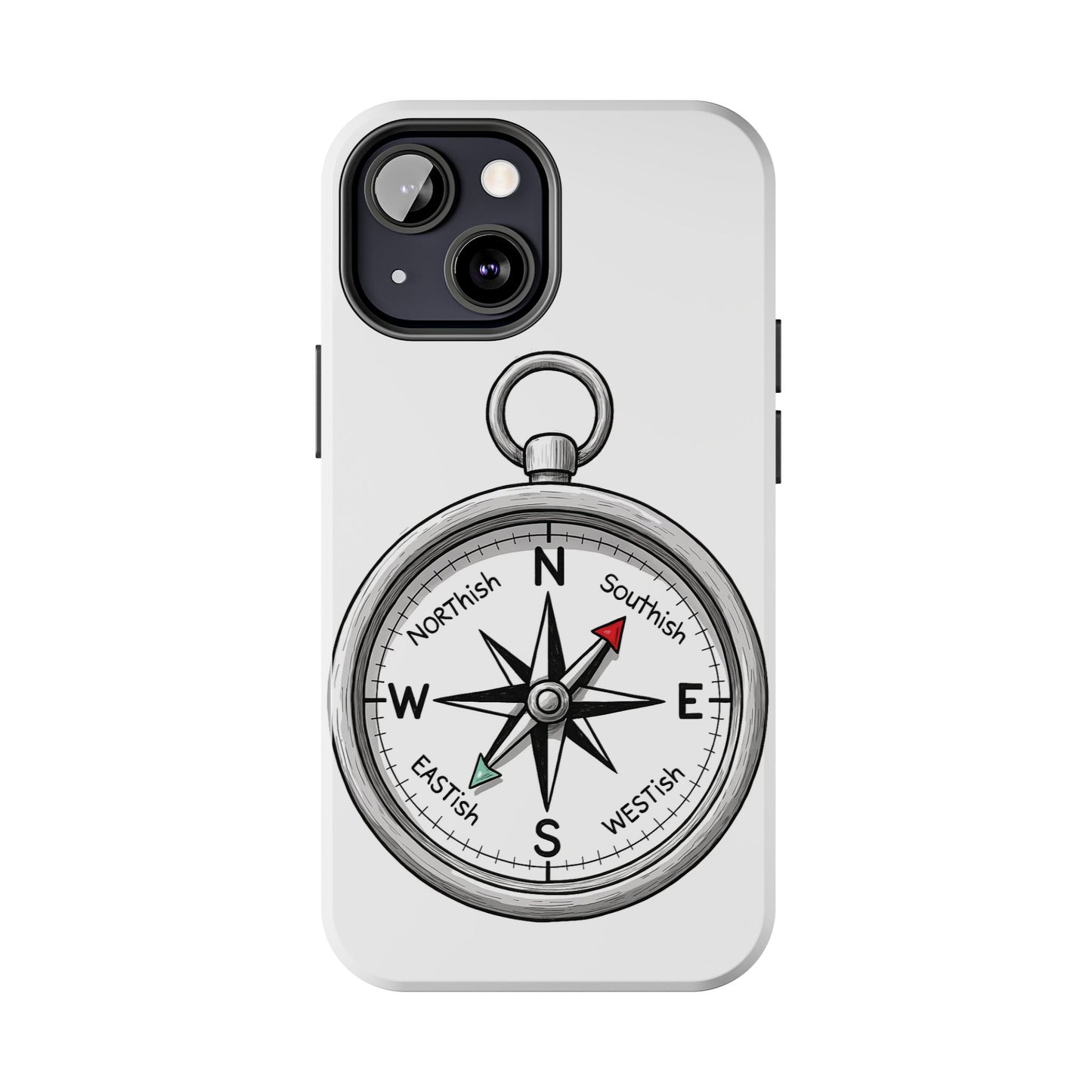 Compass Phone Case | Adventure Ready Tough Case, Gifts for Travelers, Unique Phone Accessories, Birthday Present, Personalized Design