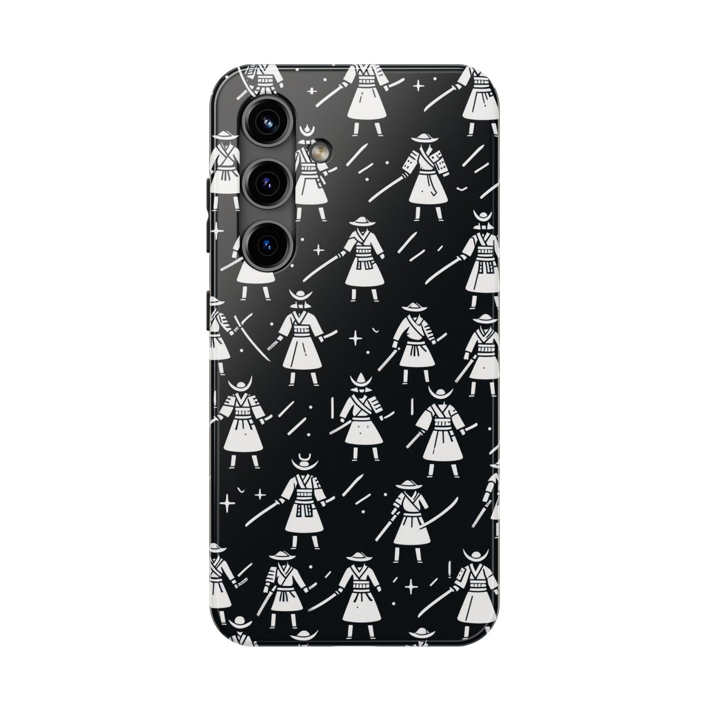 Warrior Pattern Tough Phone Cases, Durable Phone Cover, Unique Gift for Gamers, Protection from Drops, Stylish Phone Accessories