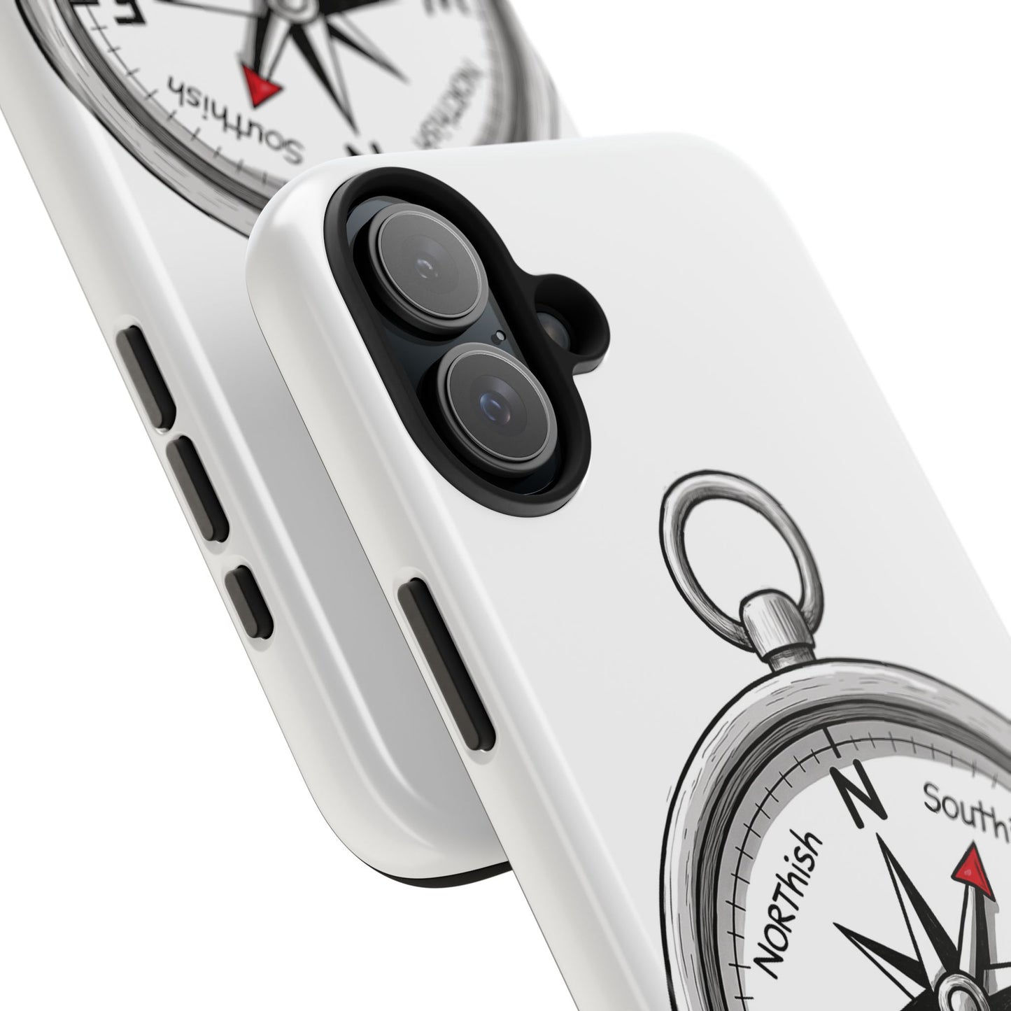 Compass Phone Case | Adventure Ready Tough Case, Gifts for Travelers, Unique Phone Accessories, Birthday Present, Personalized Design