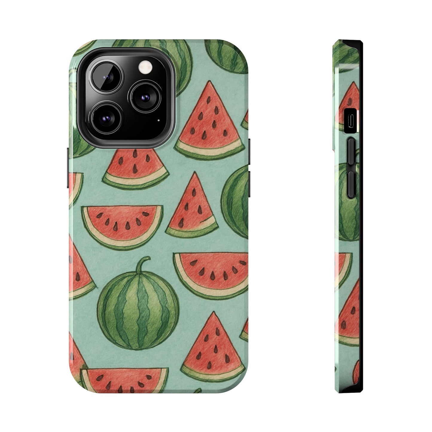 Fun Watermelon Phone Cases, Summer Phone Cover, Cute Fruit Case, Unique Cell Phone Accessory, Gift for Her, Phone Protection